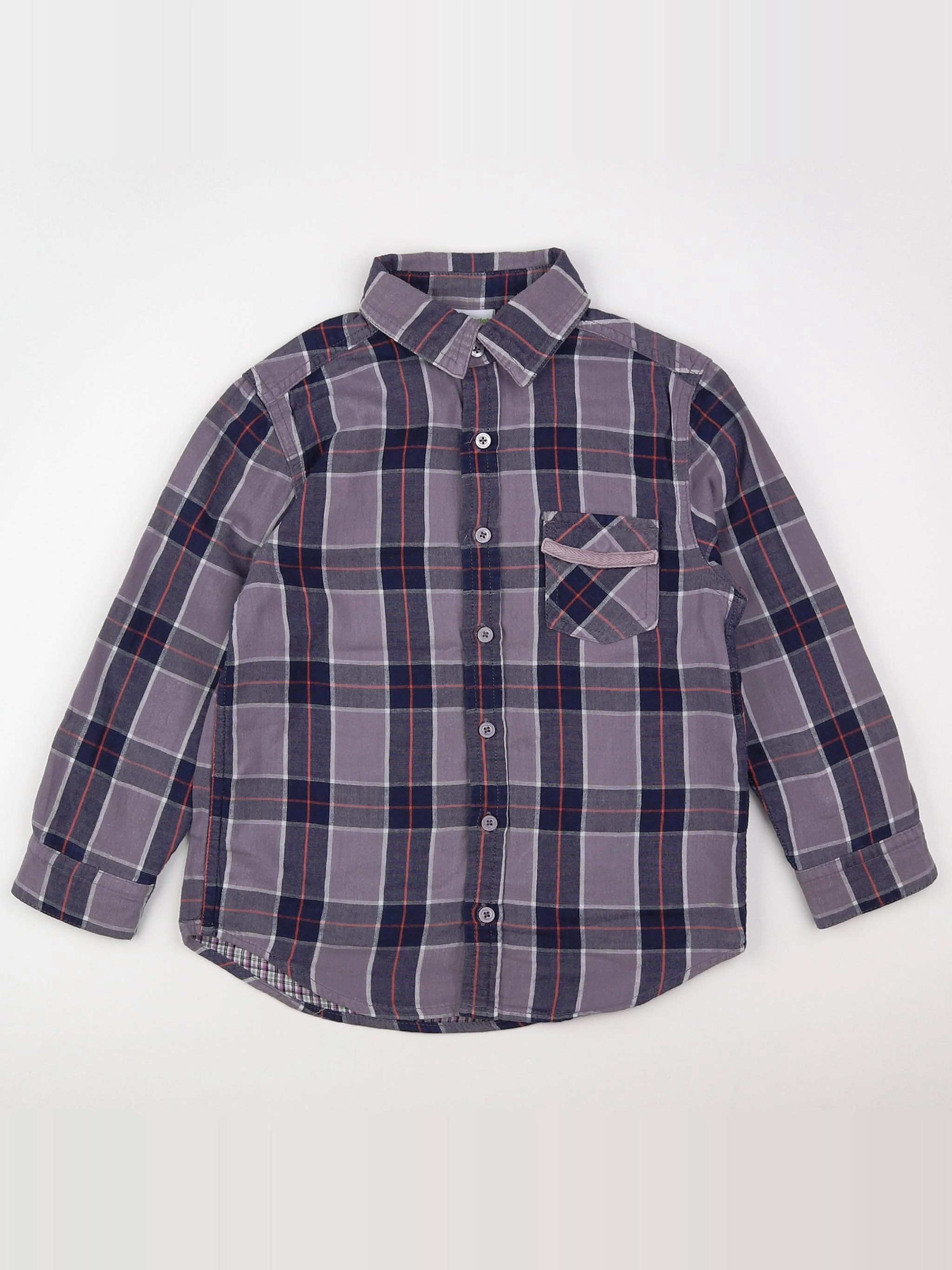 Vertbaudet - chemise multicolore - 6 ans