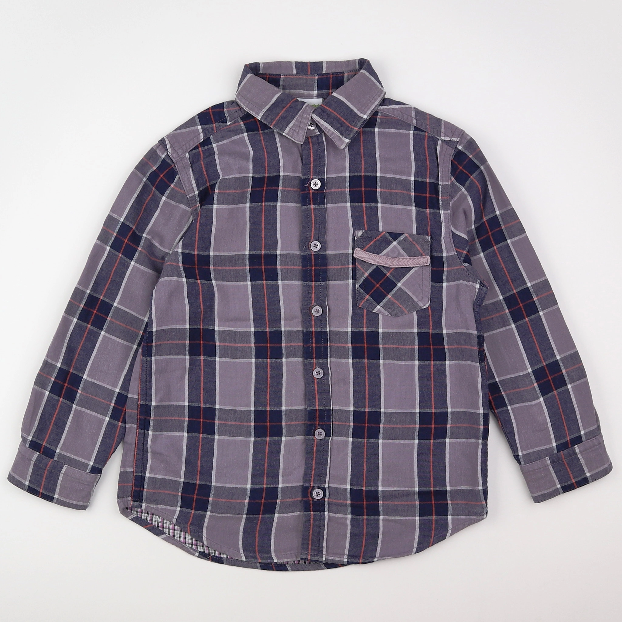 Vertbaudet - chemise multicolore - 6 ans