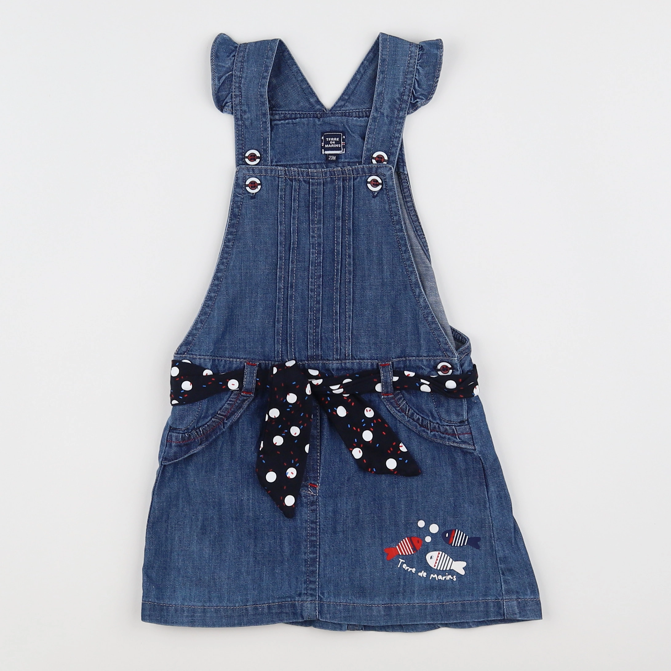 Terre de marins - robe bleu - 2 ans