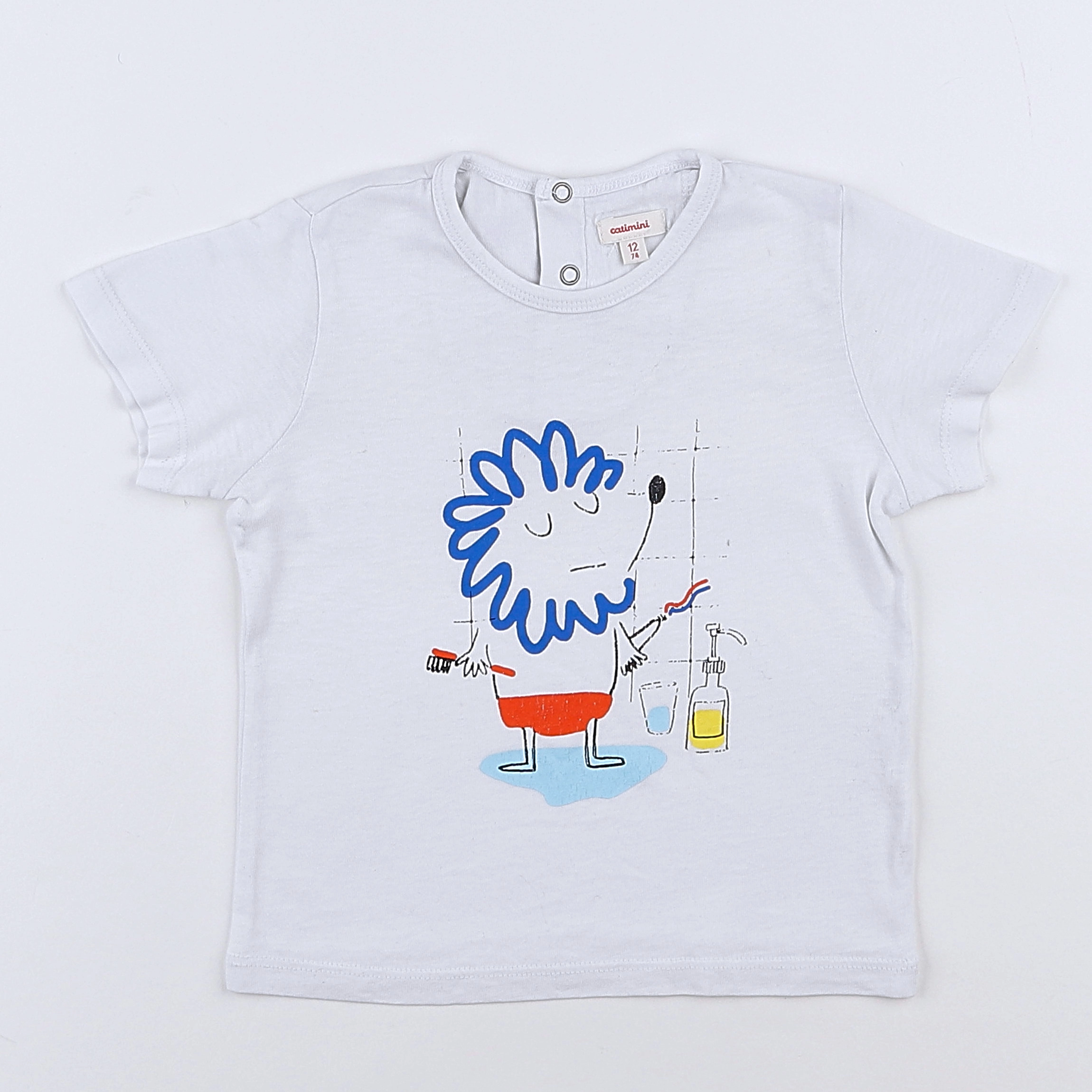 Catimini - tee-shirt blanc - 12 mois