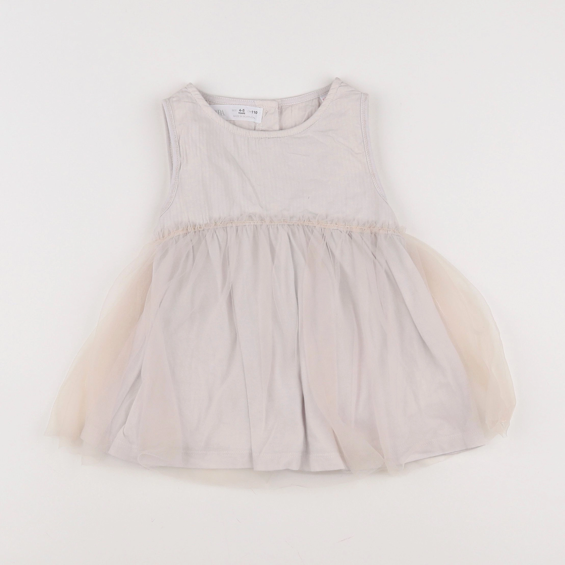 Zara - robe beige - 4/5 ans