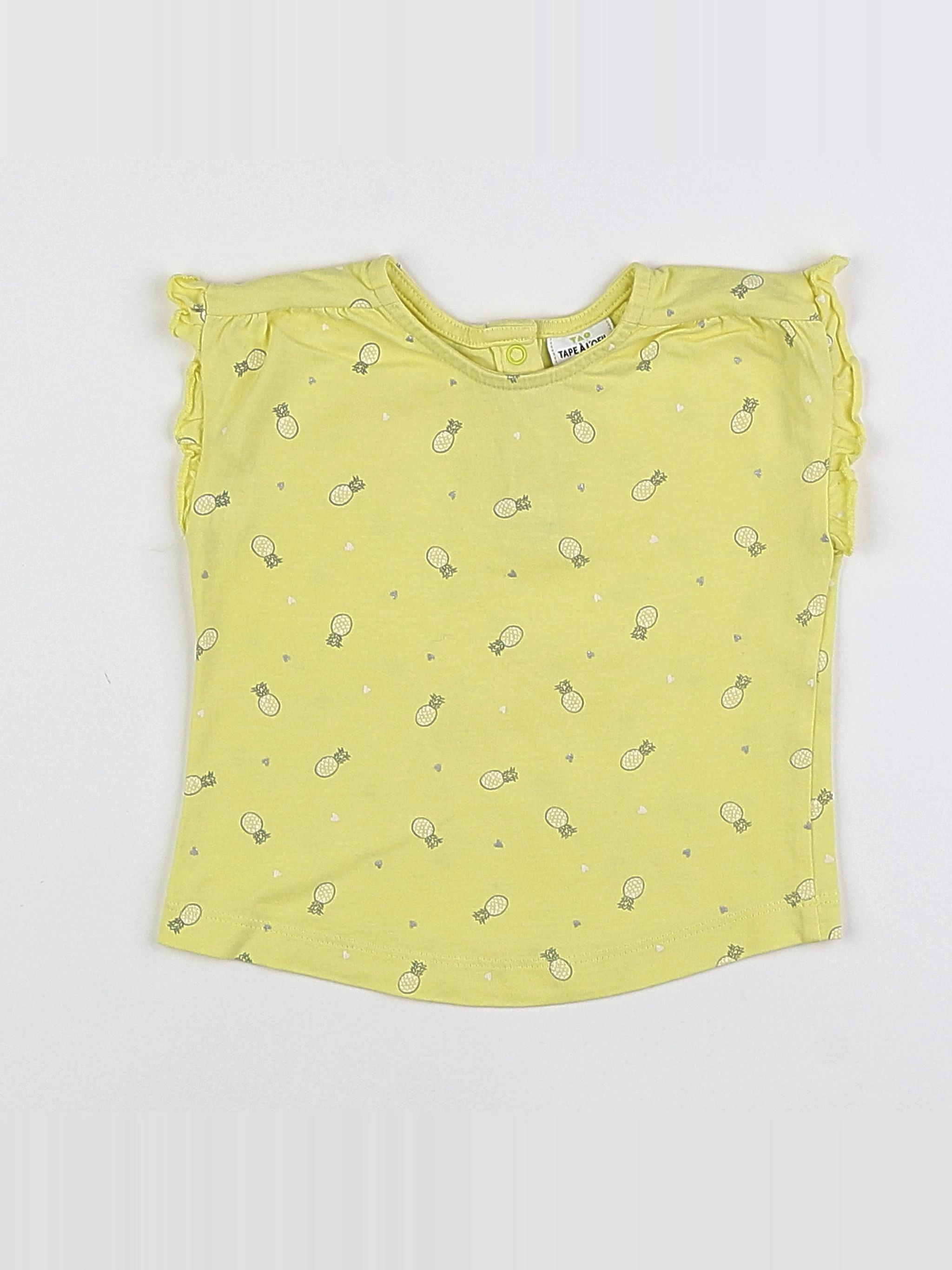 Tape à l'oeil - tee-shirt jaune - 12 mois