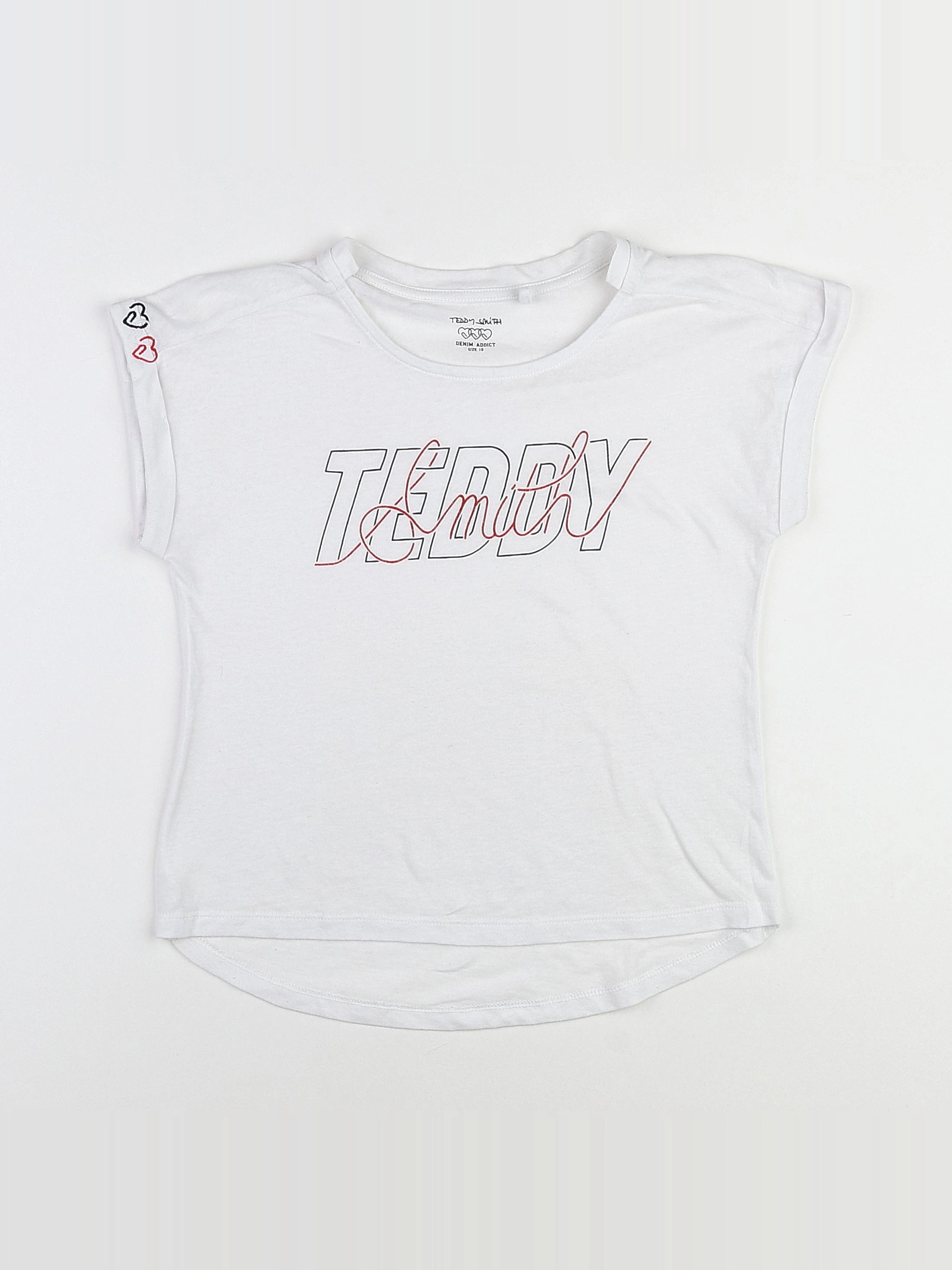Teddy Smith - tee-shirt blanc - 10 ans