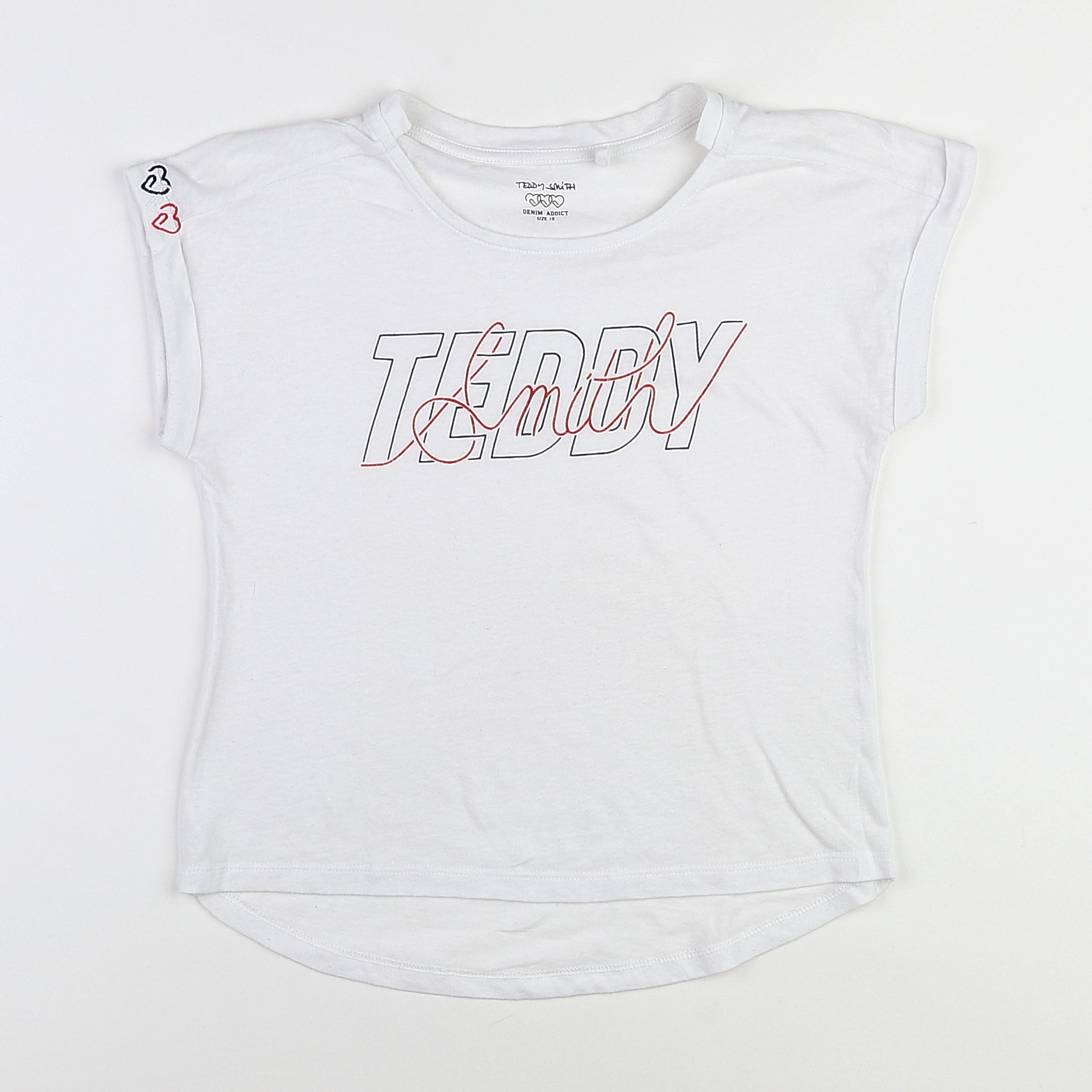 Teddy Smith - tee-shirt blanc - 10 ans