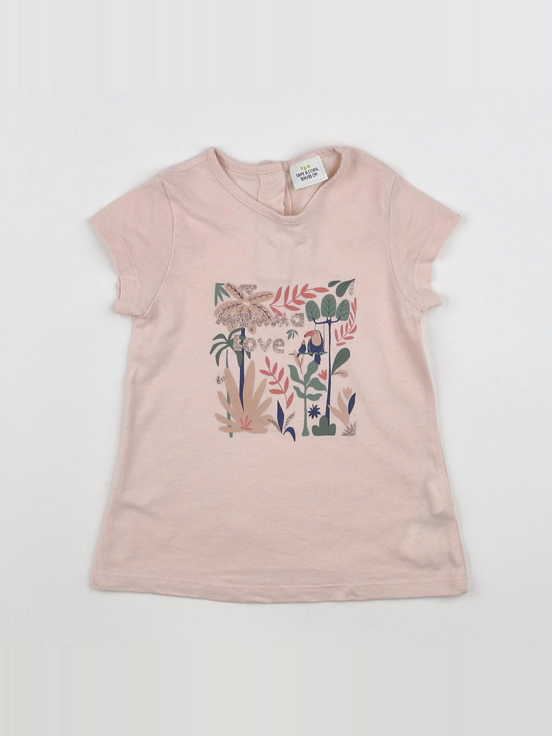 Tape à l'oeil - robe rose - 18 mois