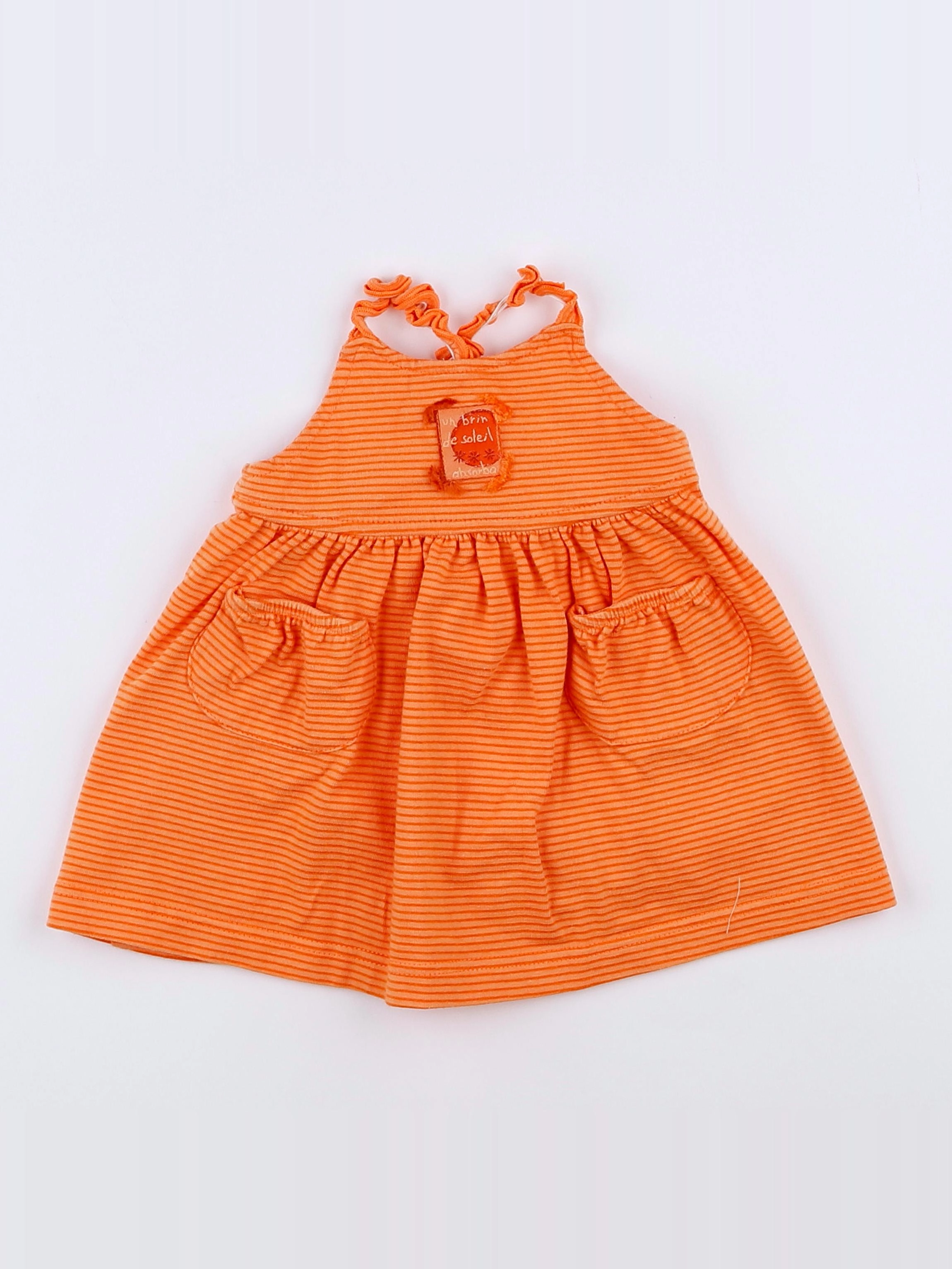 Absorba - robe orange - 3 mois