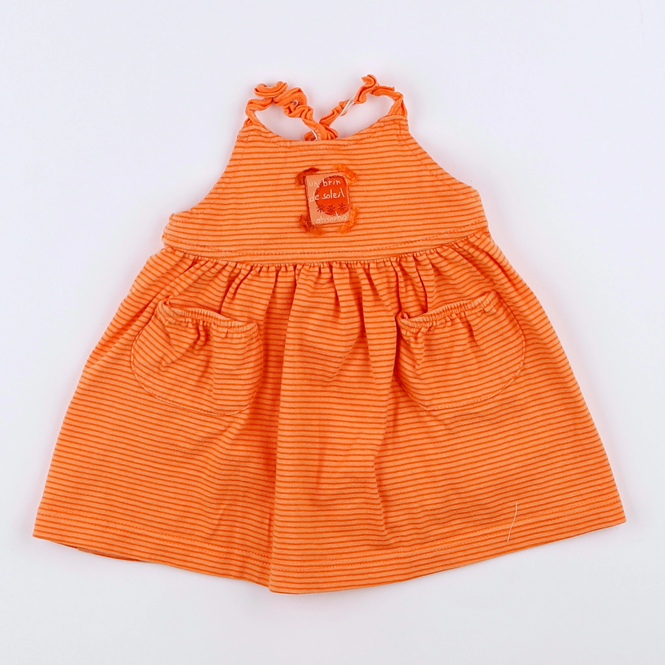 Absorba - robe orange - 3 mois