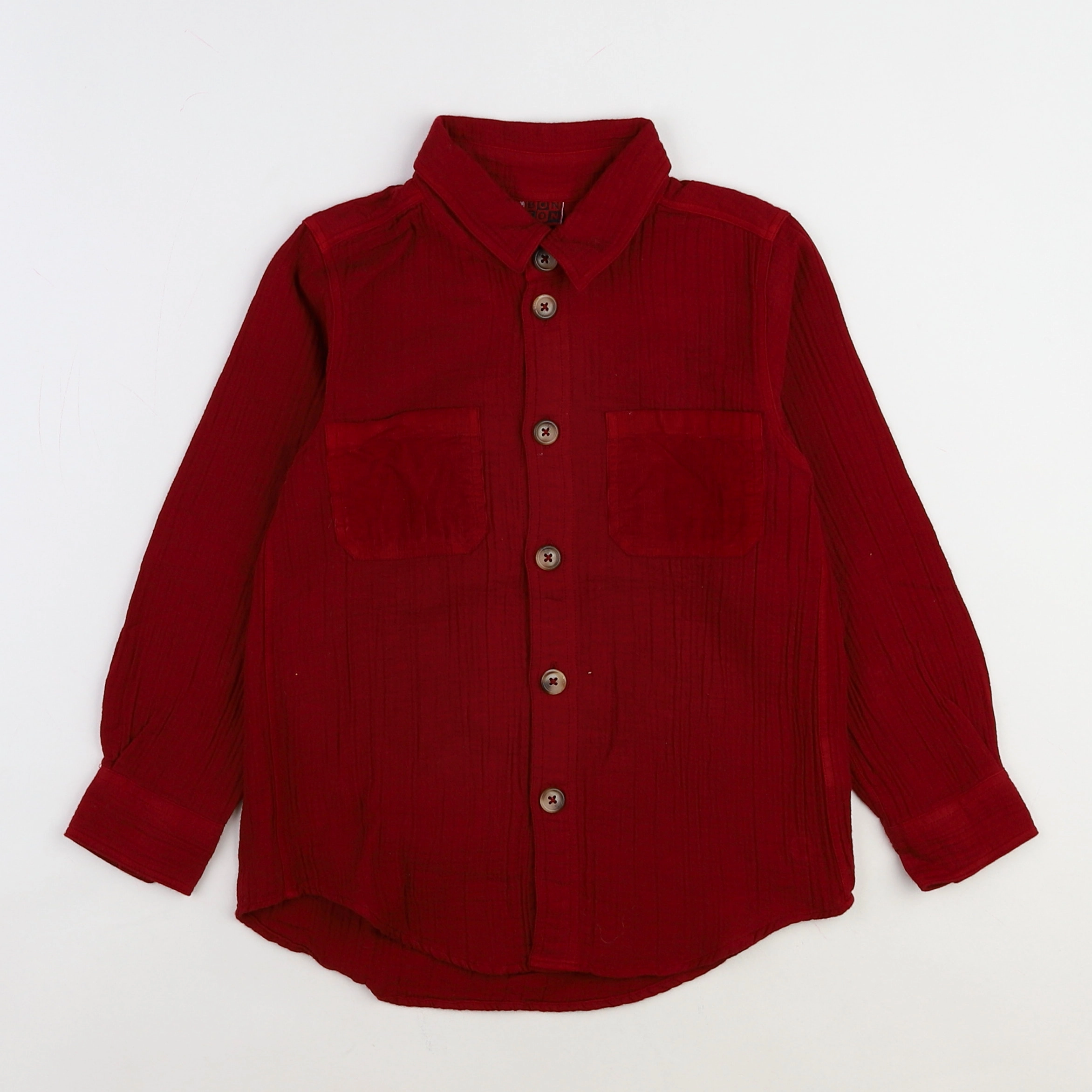 Bonton - chemise rouge (neuf) - 6 ans