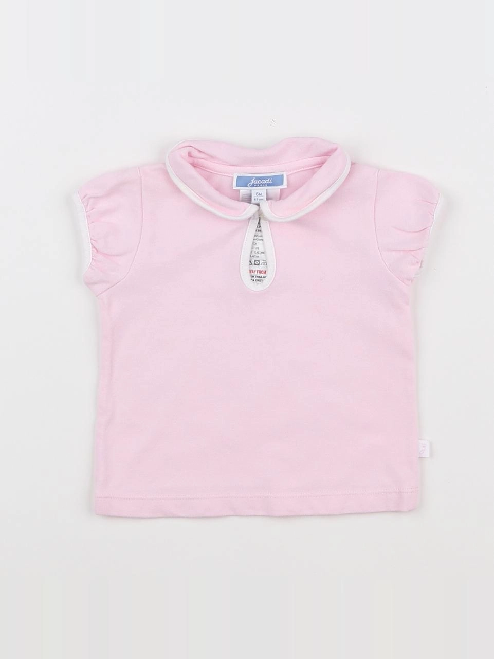Jacadi - polo rose - 6 mois