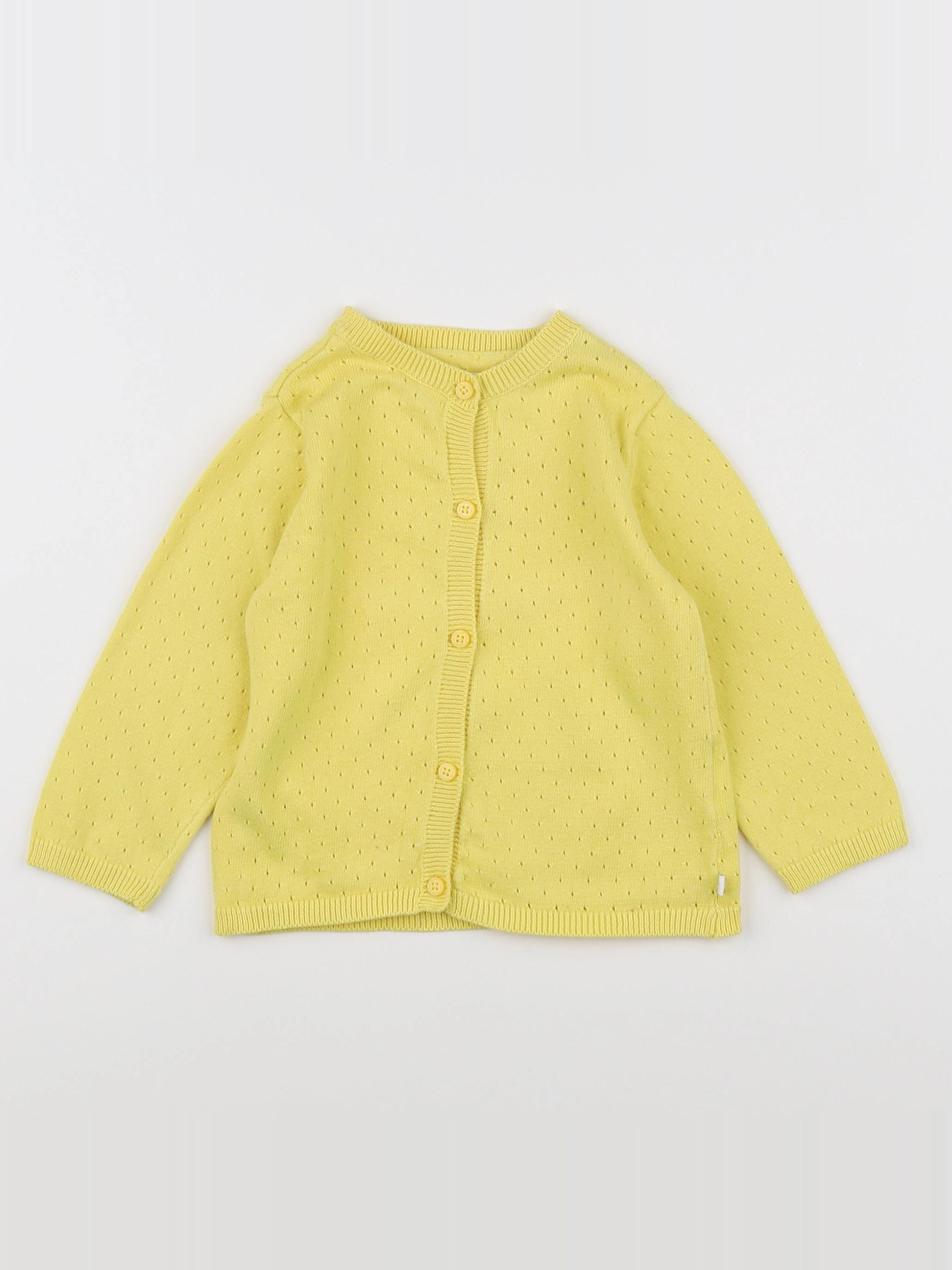 Cadet Rousselle - gilet jaune - 18 mois