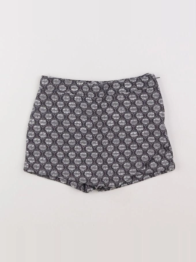 Vertbaudet - jupe short gris, beige - 6 ans