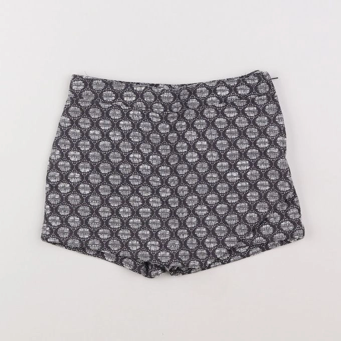 Vertbaudet - jupe short gris, beige - 6 ans