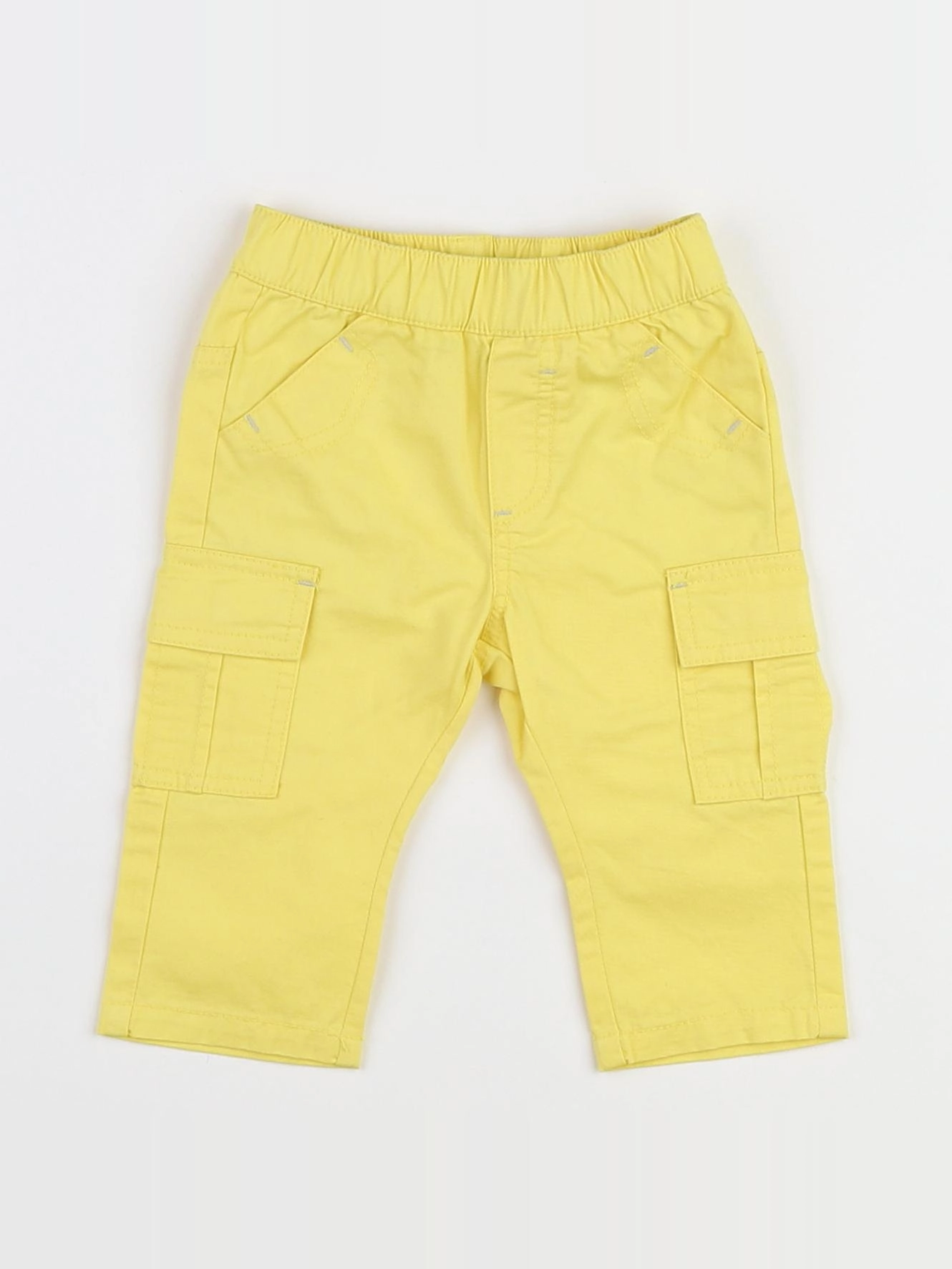 Vertbaudet - pantalon jaune - 3 mois