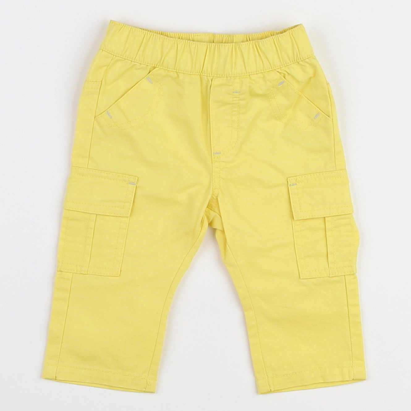 Vertbaudet - pantalon jaune - 3 mois