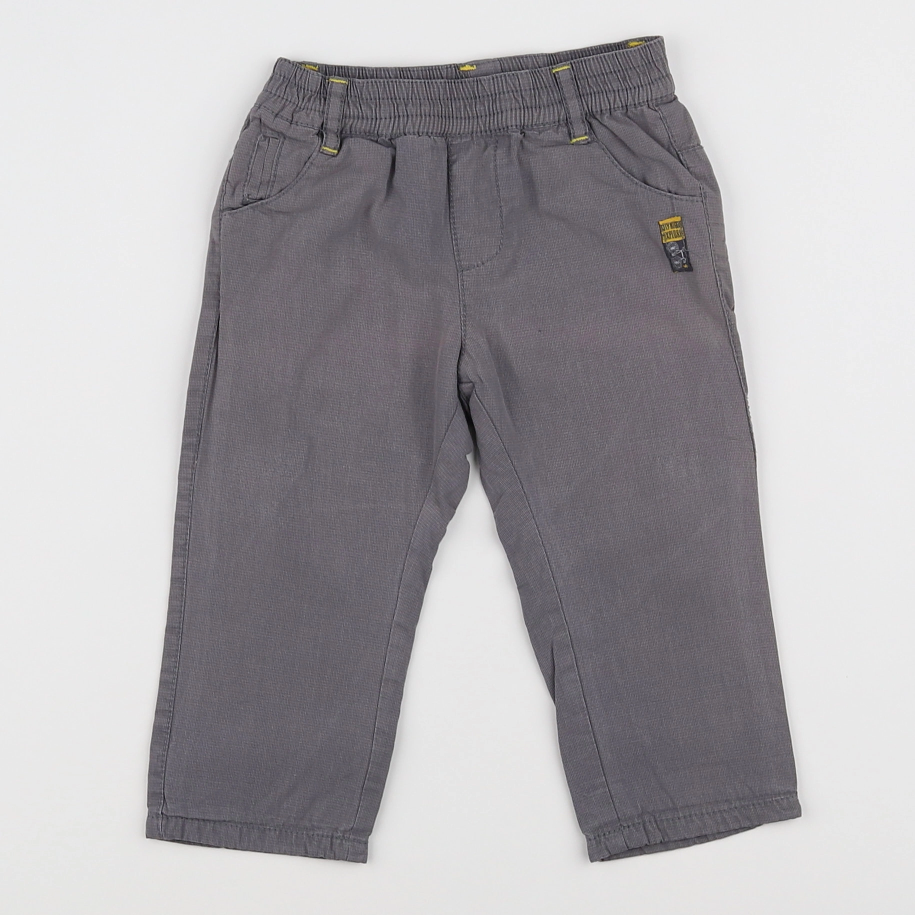 Vertbaudet - pantalon gris - 9 mois