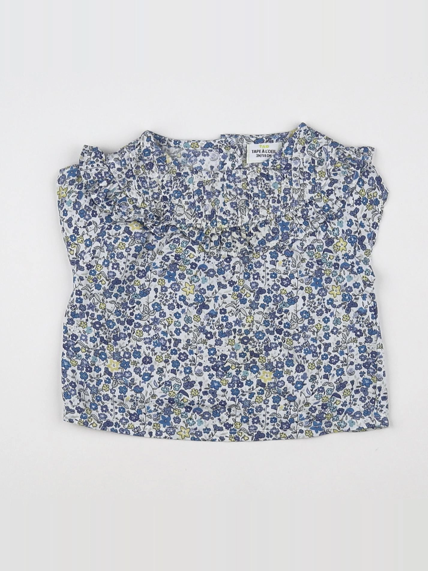 Tape à l'oeil - blouse bleu - 3 mois