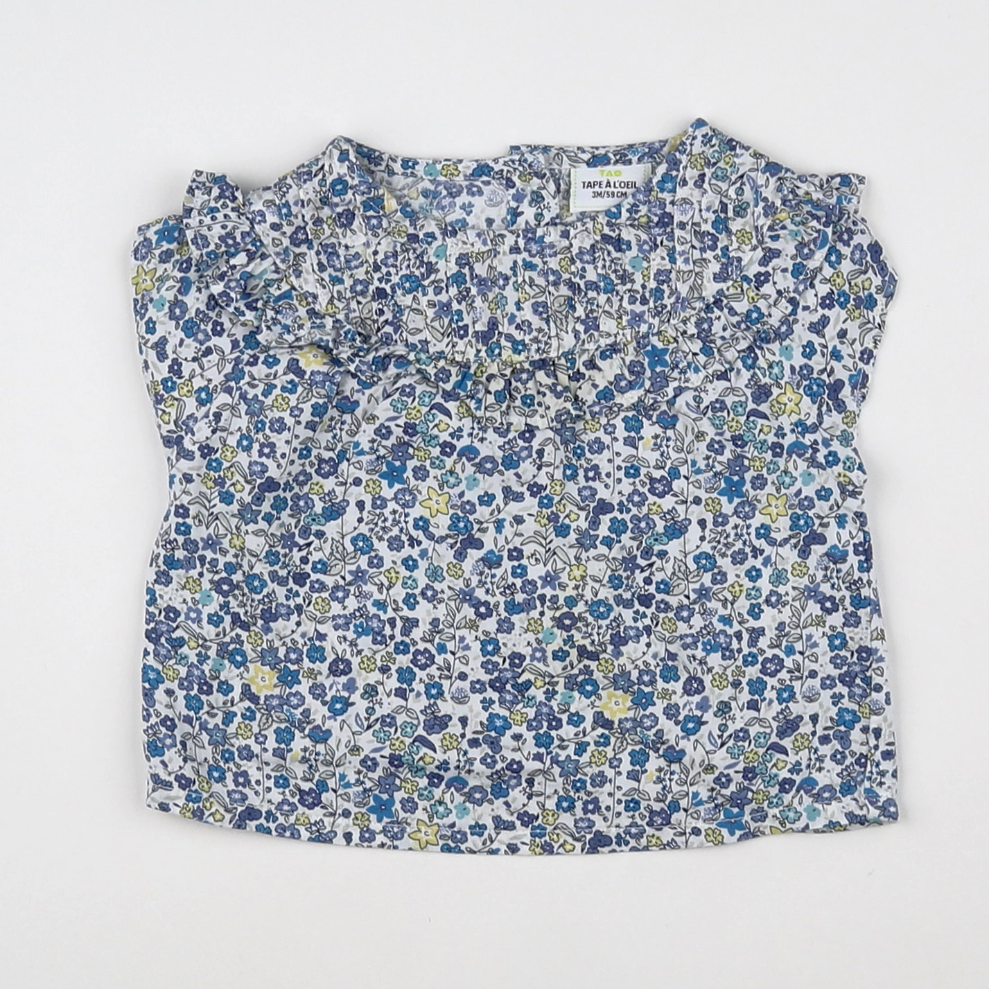Tape à l'oeil - blouse bleu - 3 mois