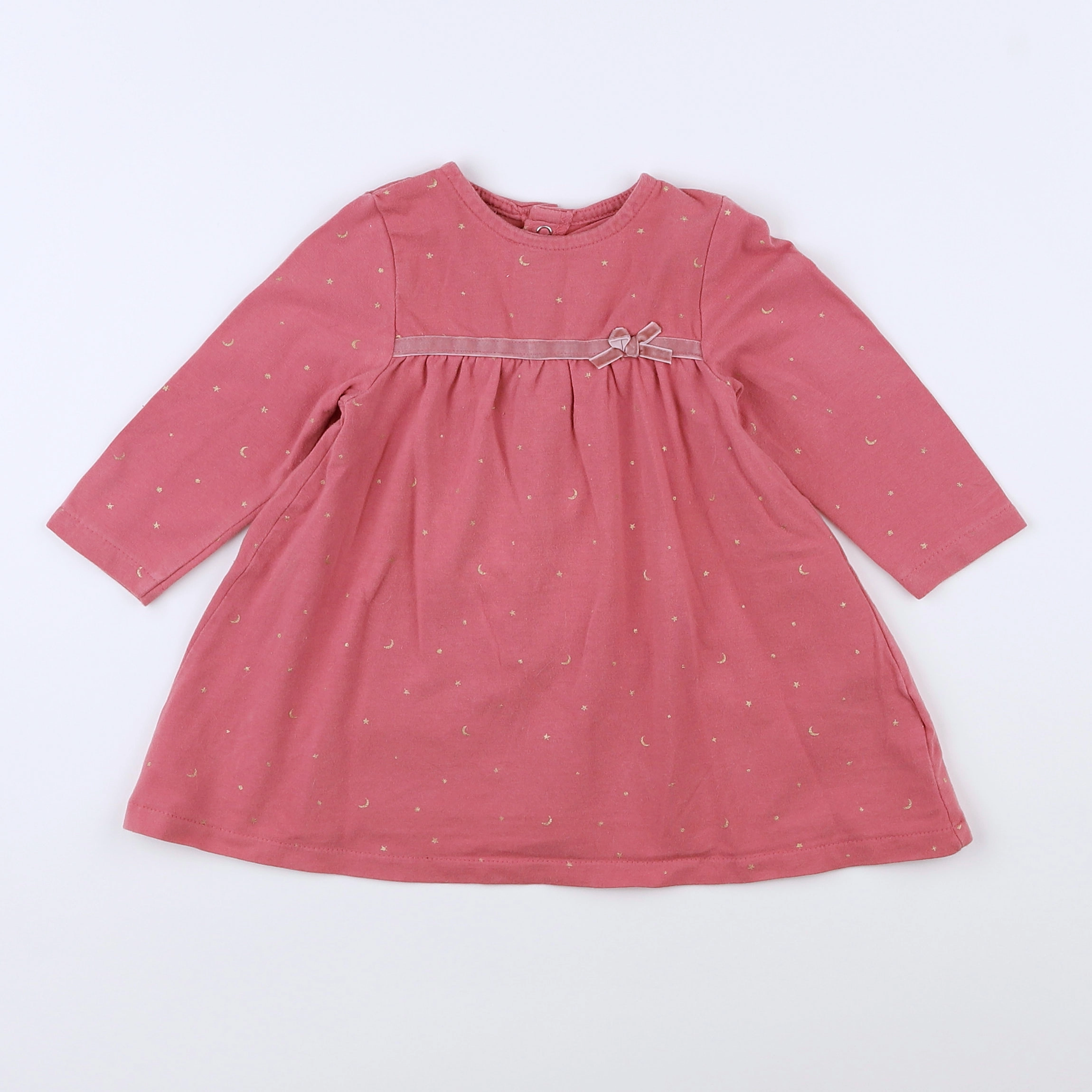 Vertbaudet - robe rose - 9 mois