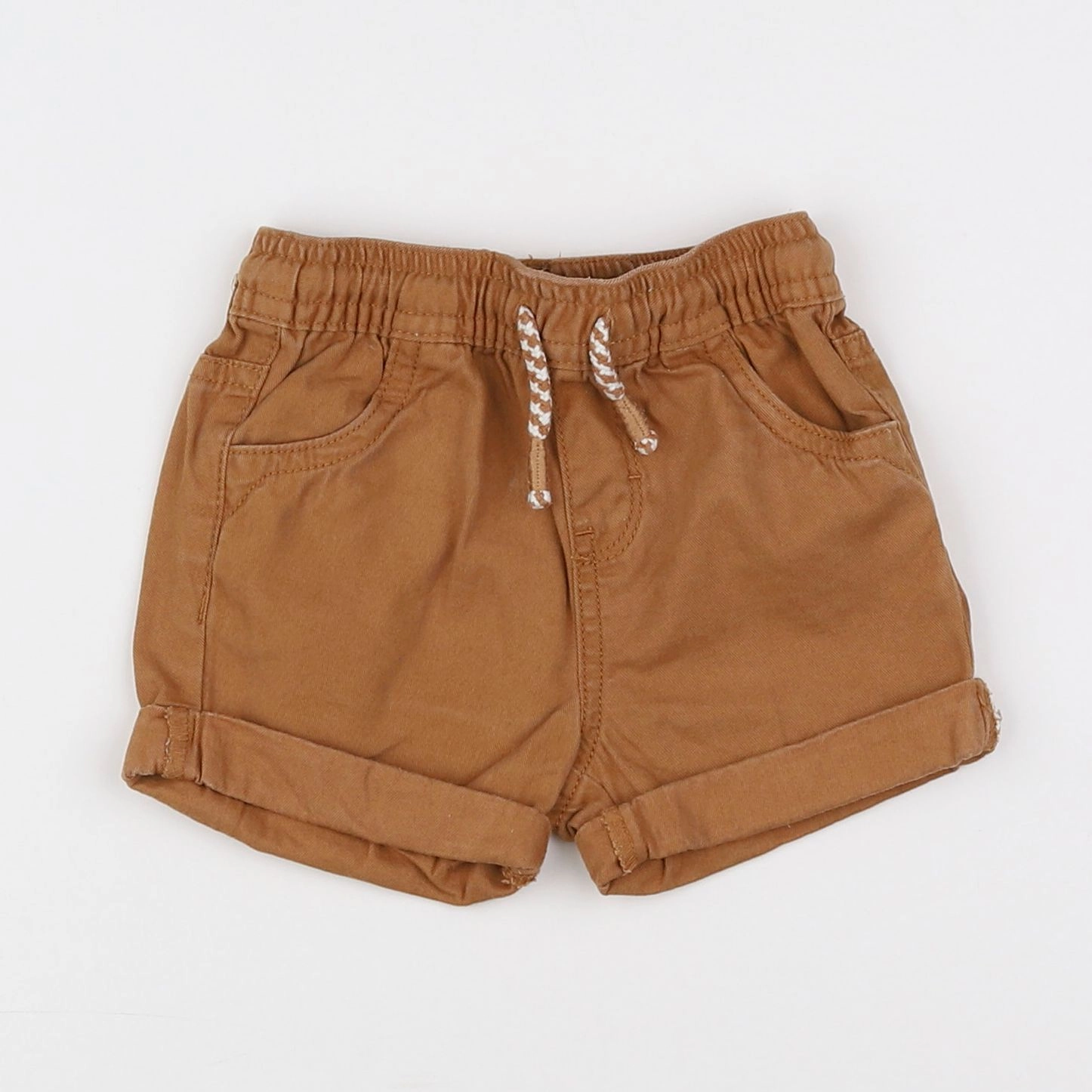 Vertbaudet - short marron - 12 mois