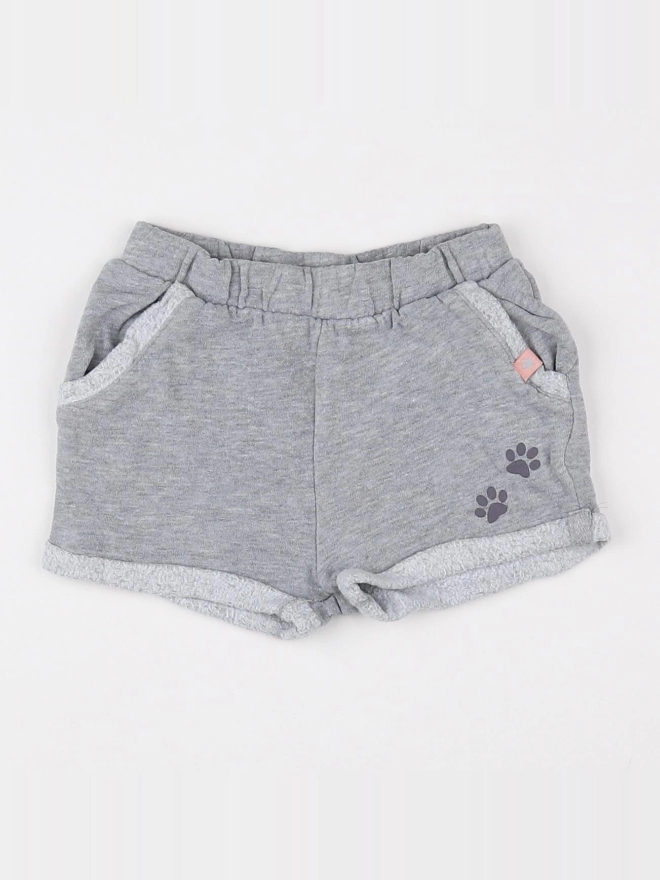 Vertbaudet - short gris - 9 mois