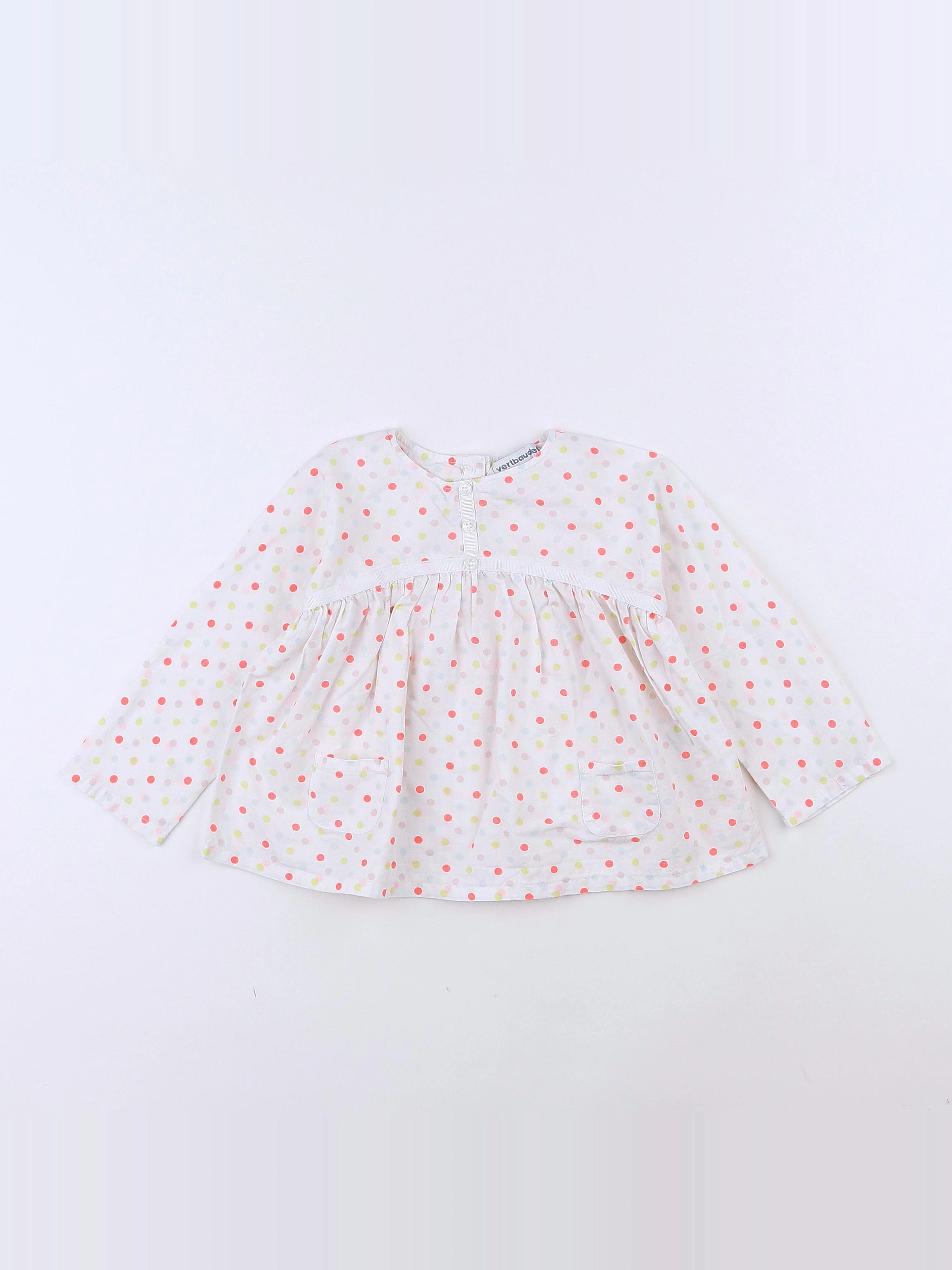 Vertbaudet - blouse blanc - 18 mois