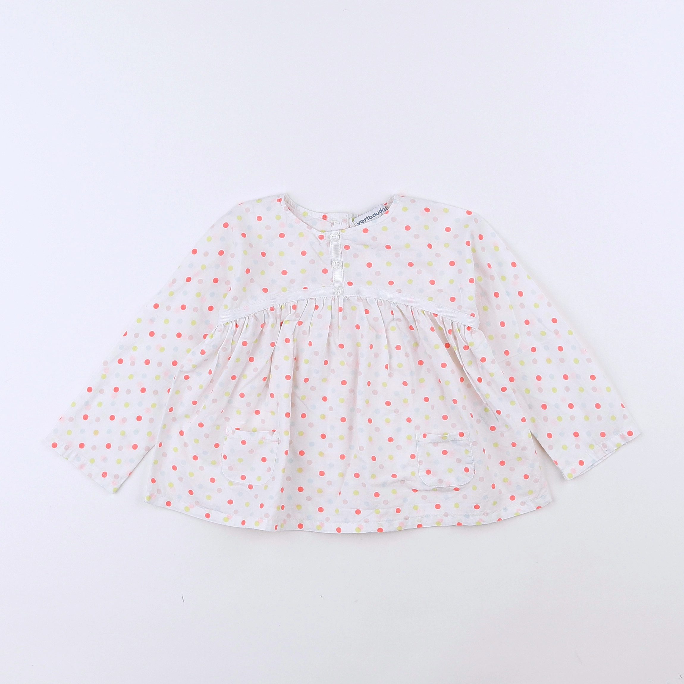 Vertbaudet - blouse blanc - 18 mois