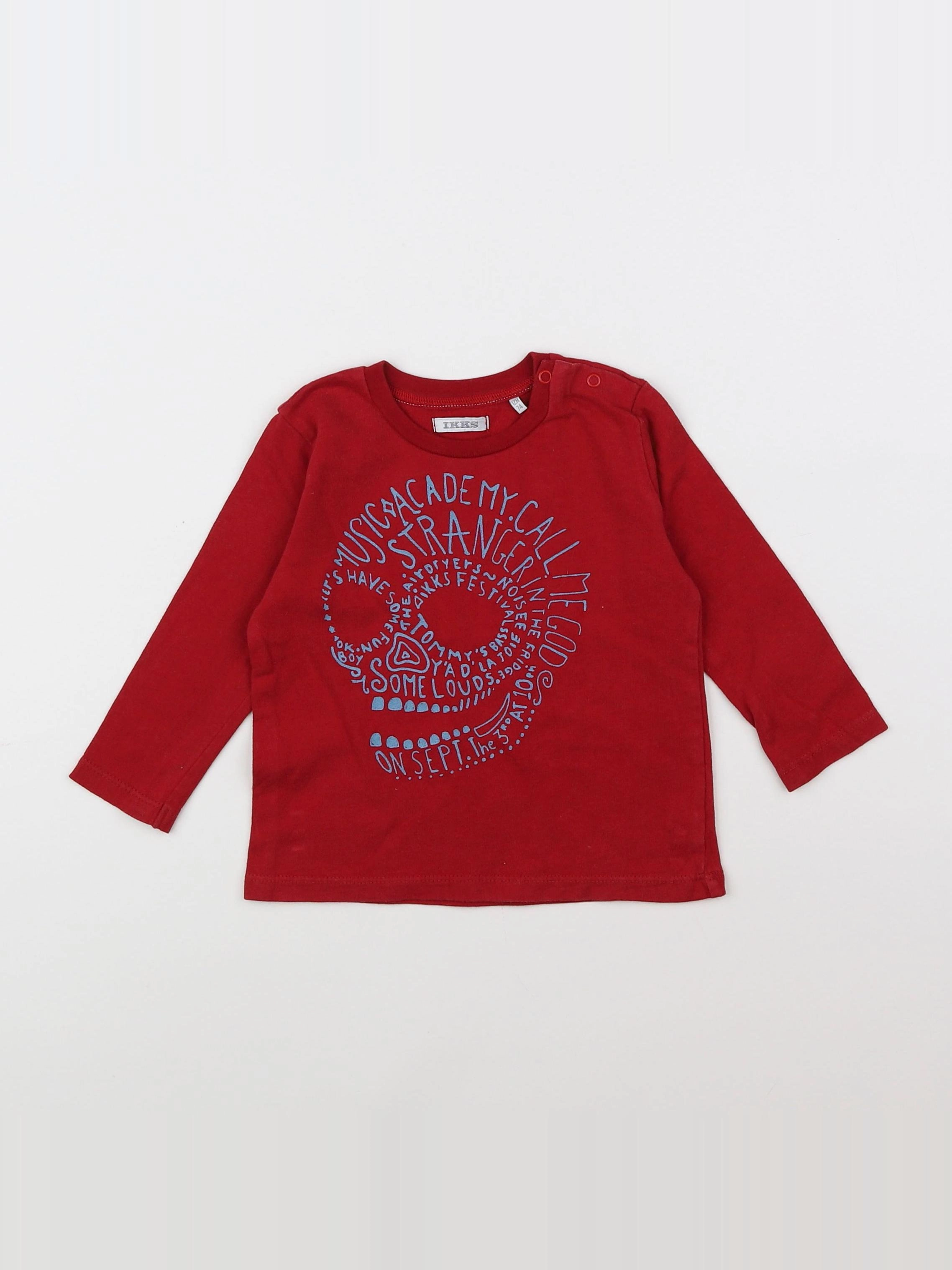 IKKS - tee-shirt rouge - 12 mois