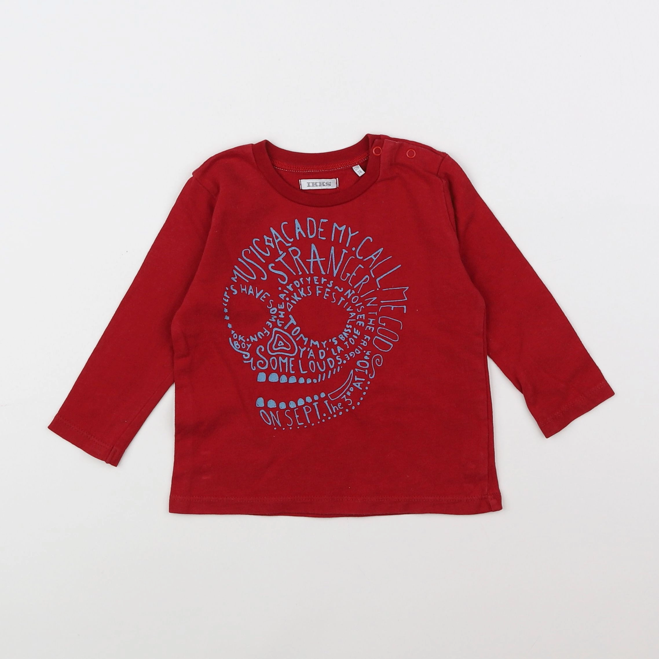 IKKS - tee-shirt rouge - 12 mois