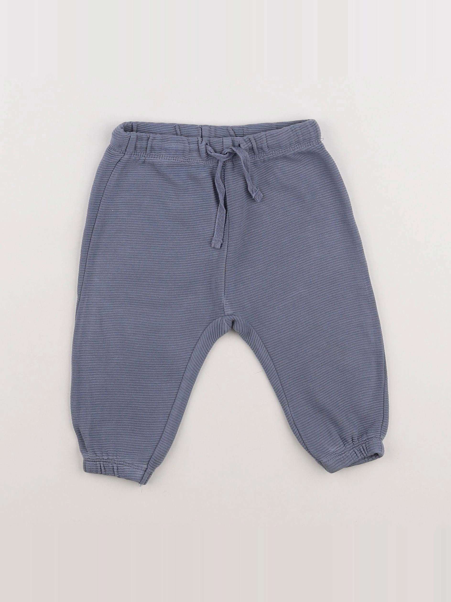 H&M - jogging bleu - 6/9 mois