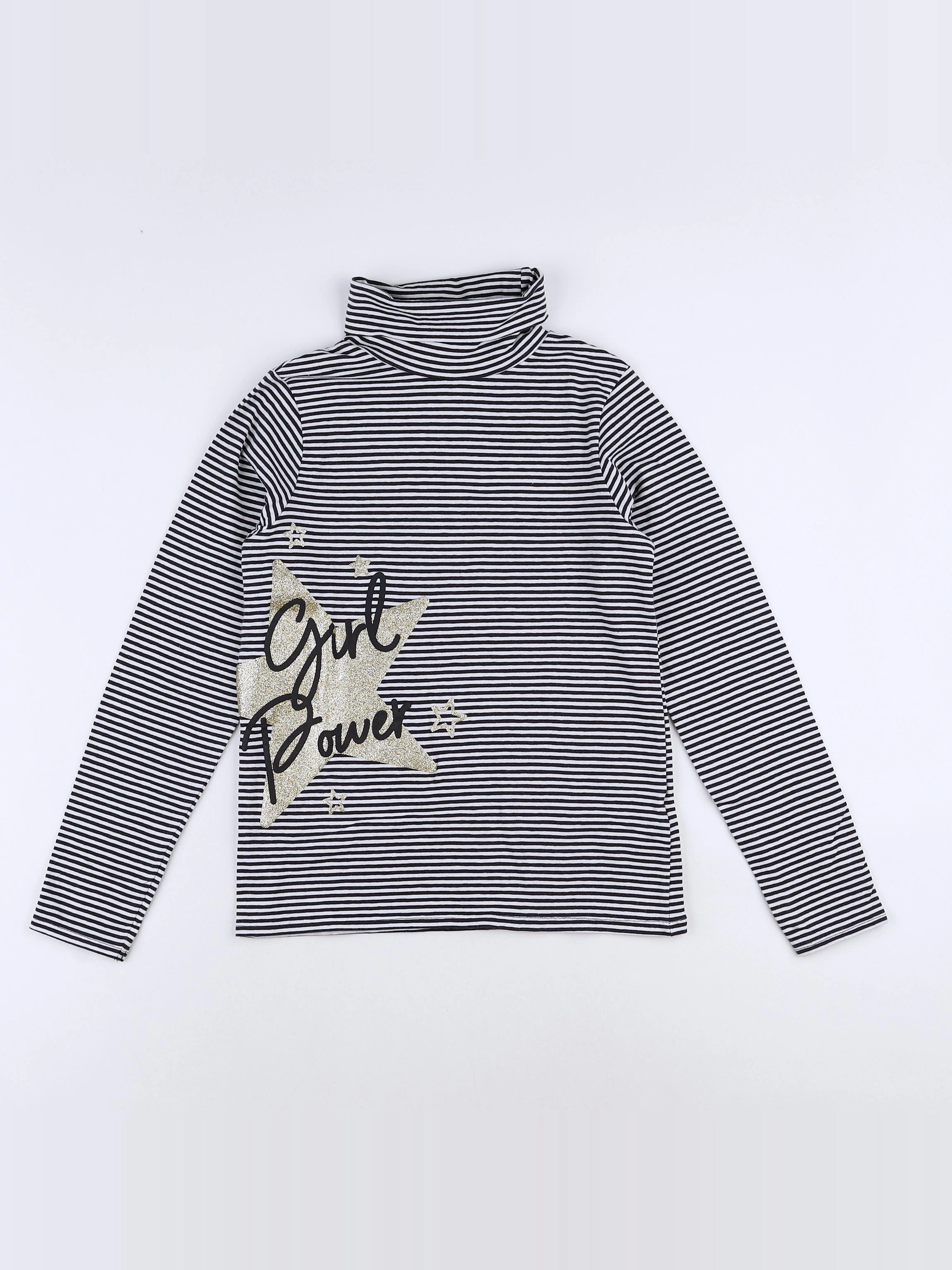 Vertbaudet - sous-pull blanc - 10 ans