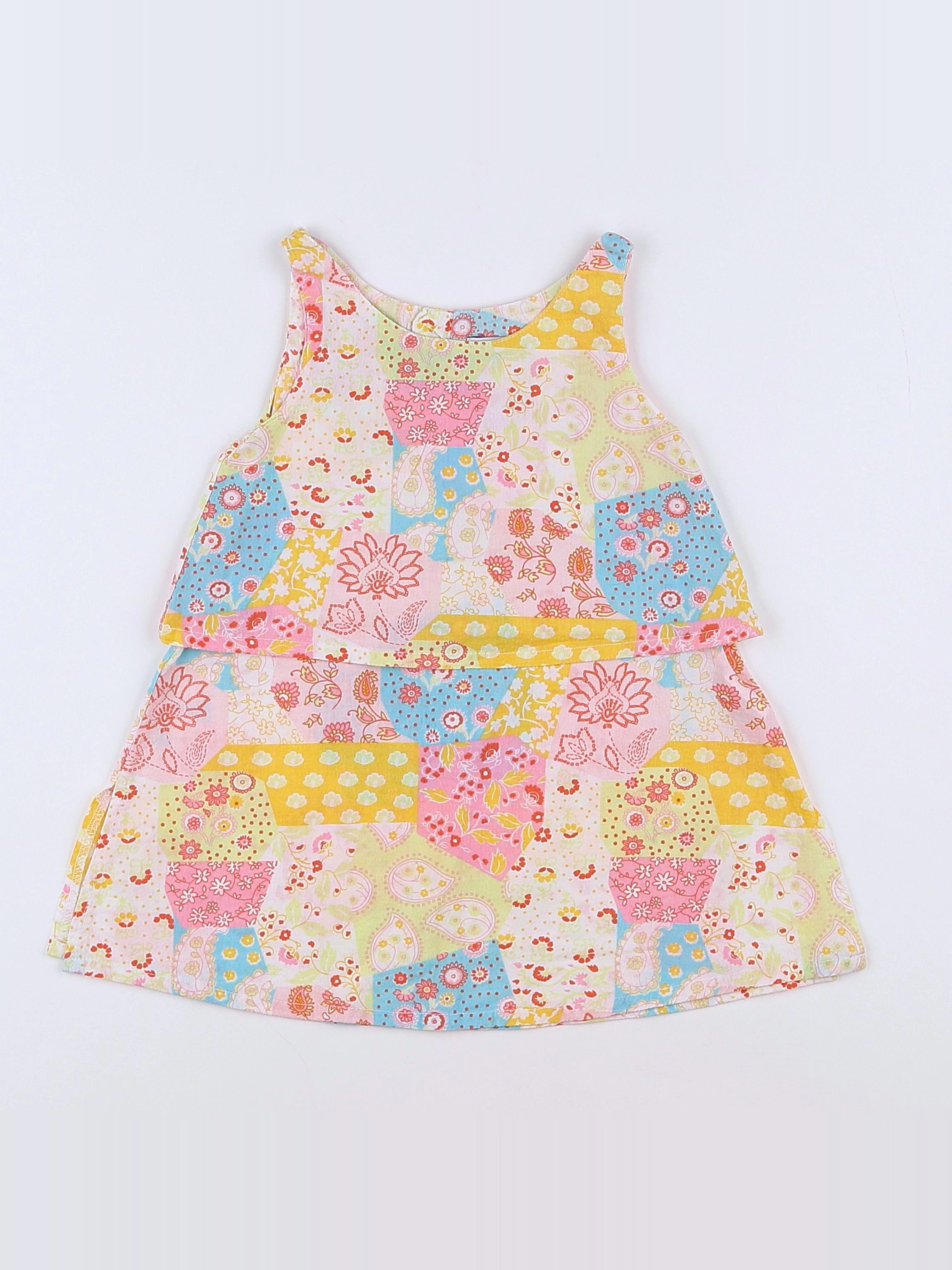 Okaidi - robe multicolore - 6 mois