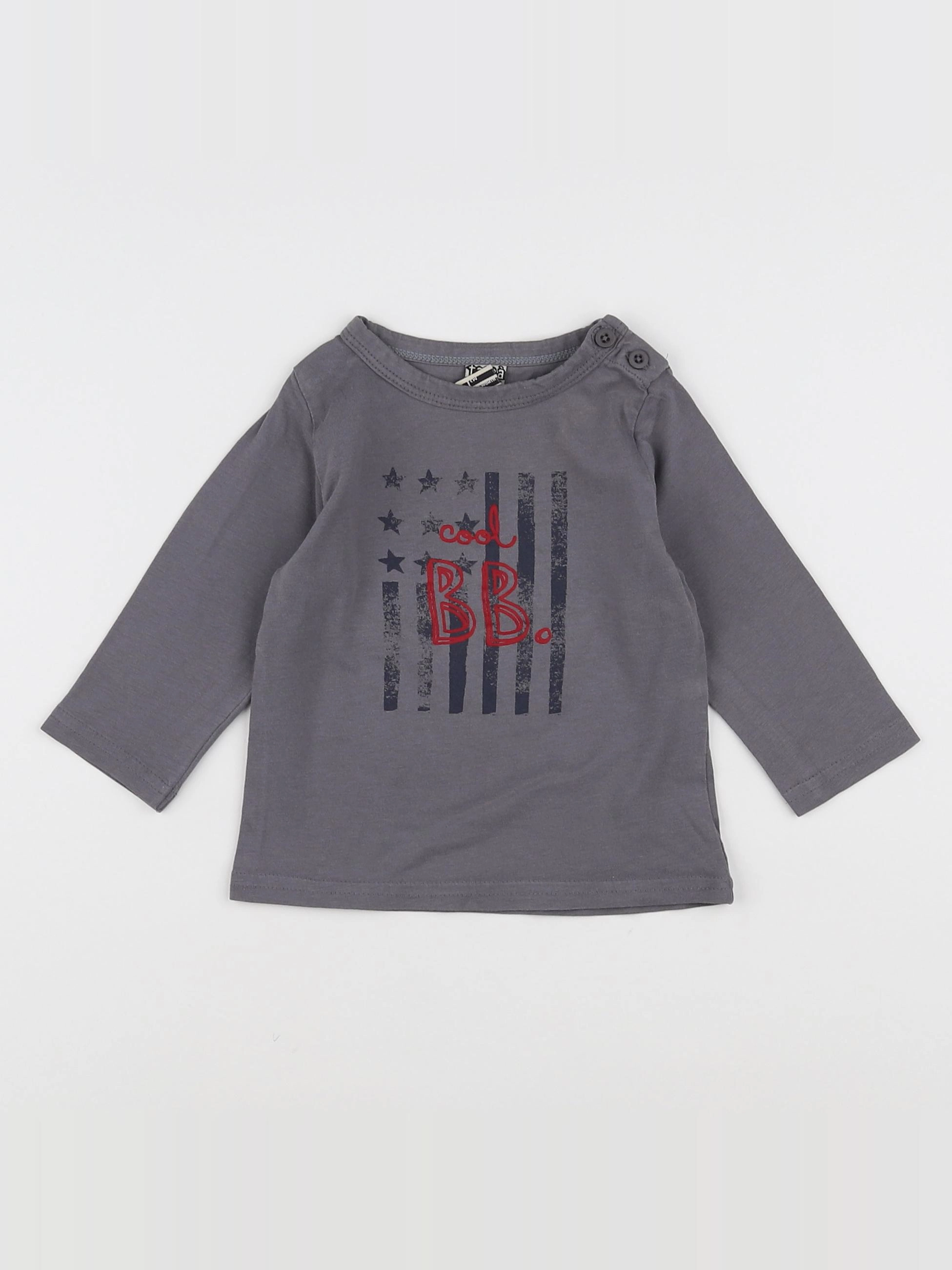 Tape à l'oeil - tee-shirt gris - 9 mois