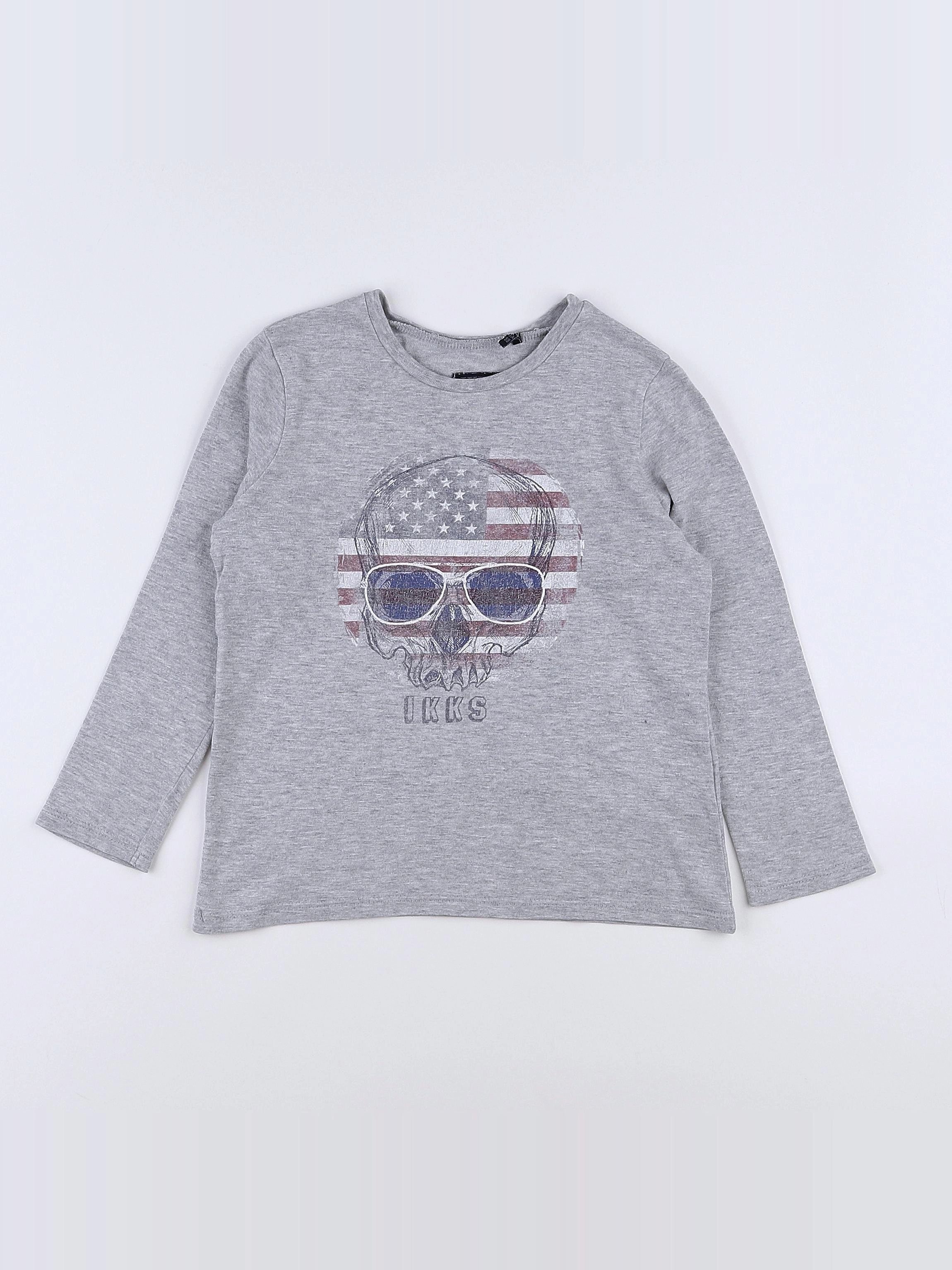 IKKS - tee-shirt gris - 3 ans