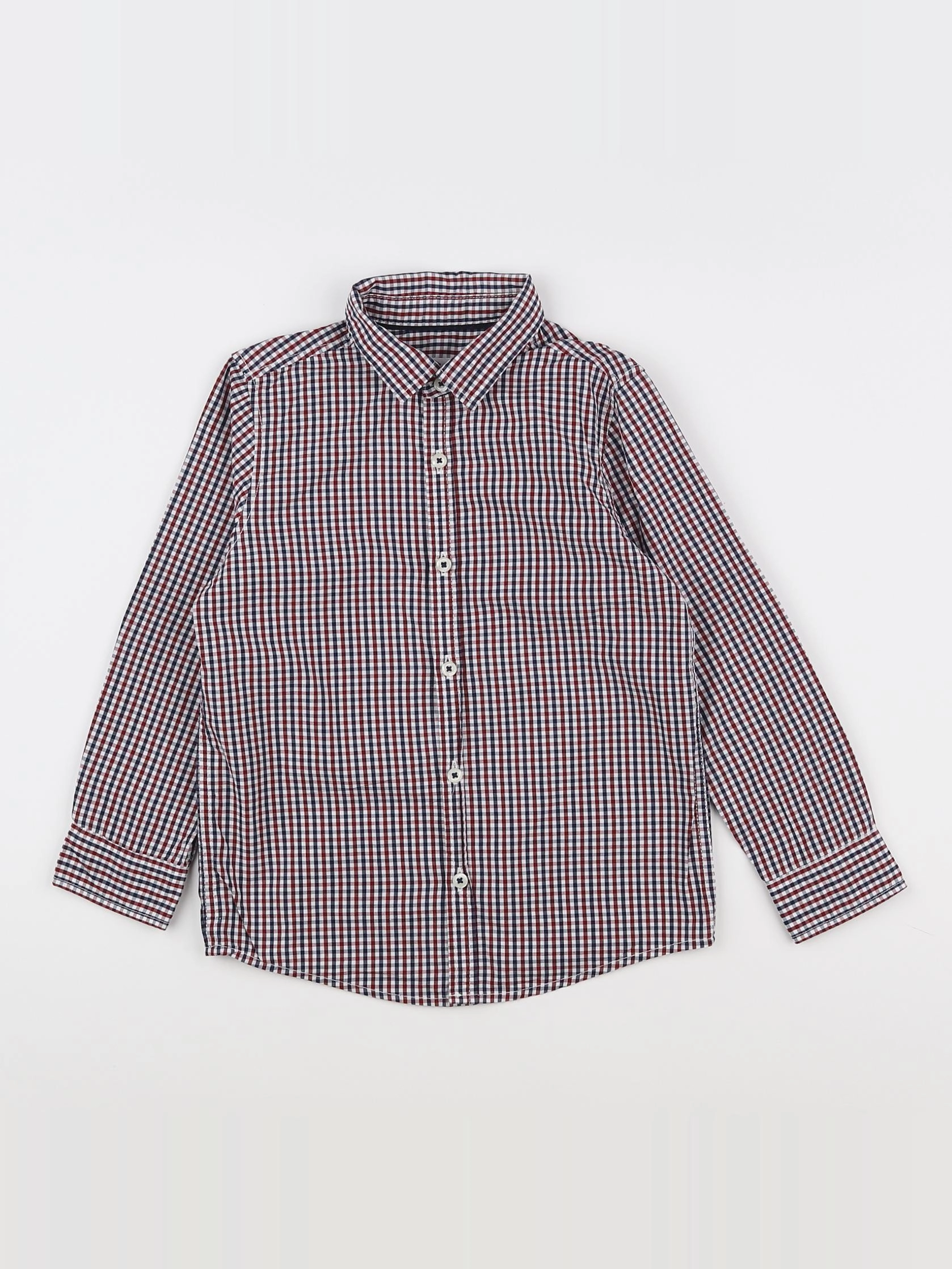 Mango - chemise rouge, bleu - 6 ans