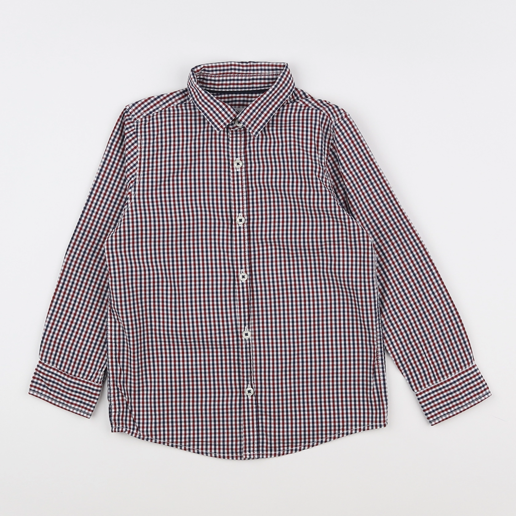 Mango - chemise rouge, bleu - 6 ans