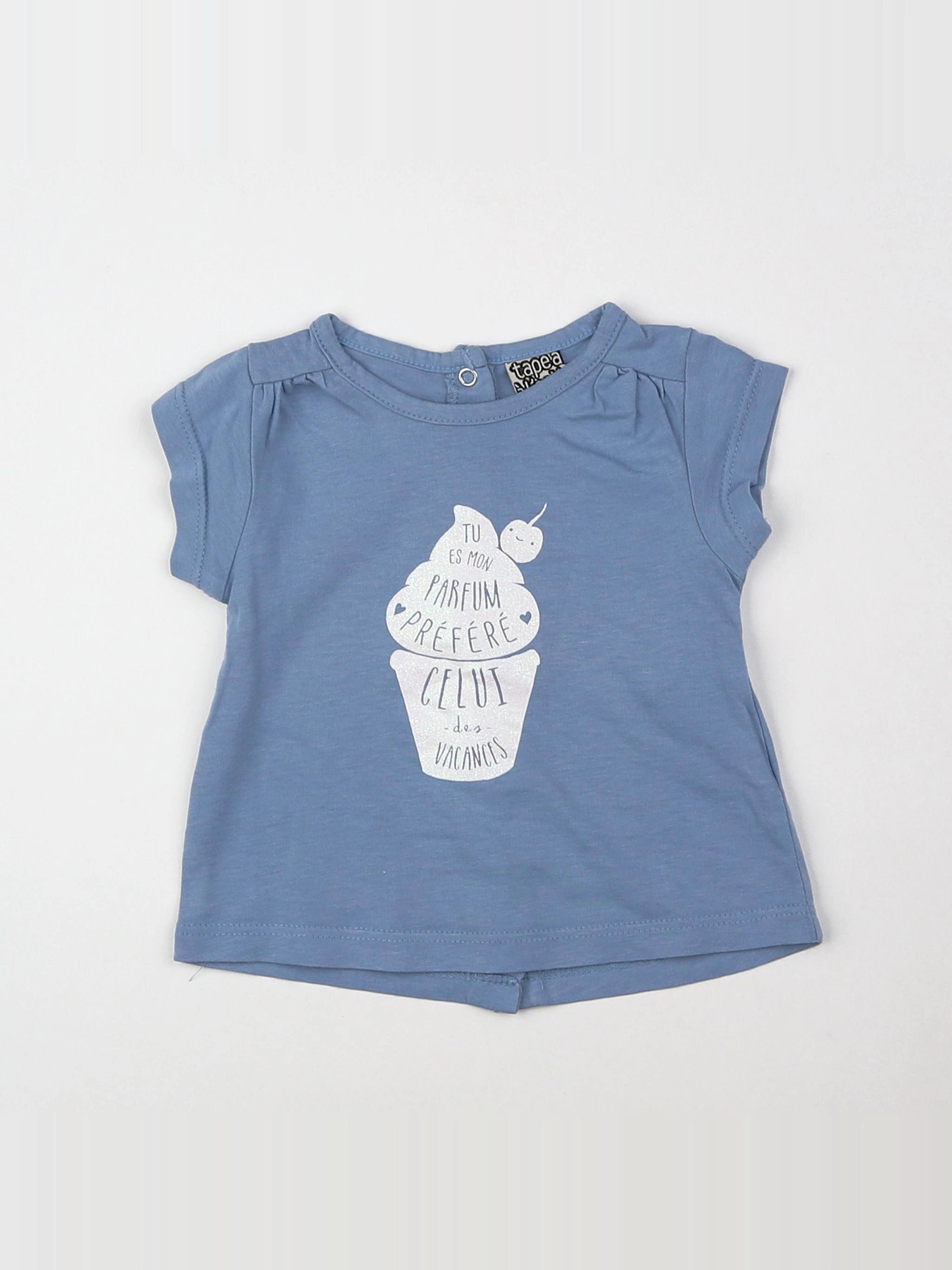 Tape à l'oeil - tee-shirt bleu - 3 mois