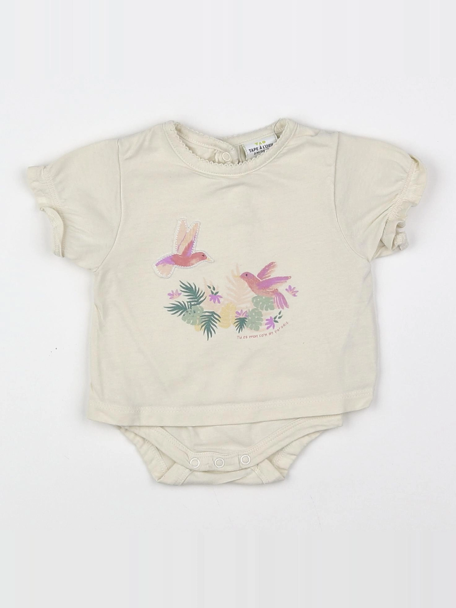 Tape à l'oeil - body tee-shirt multicolore - 3 mois