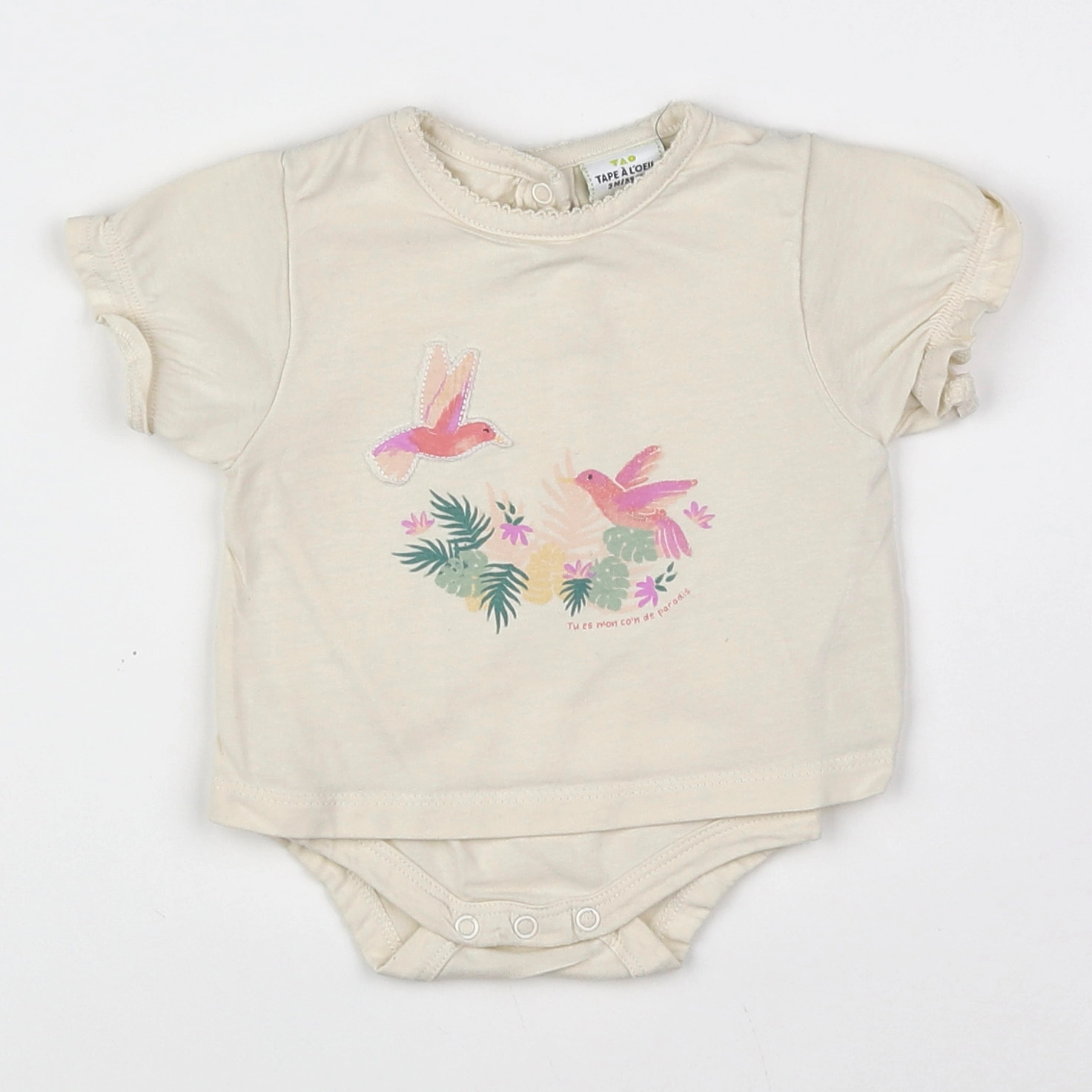 Tape à l'oeil - body tee-shirt multicolore - 3 mois