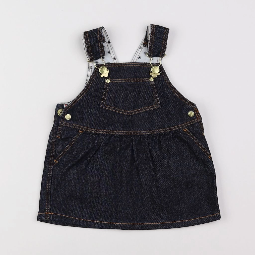Petit Bateau - robe bleu - 3 mois