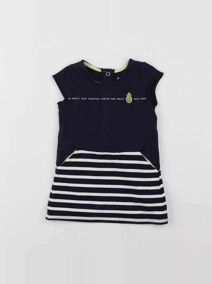 IKKS - robe bleu - 3 mois