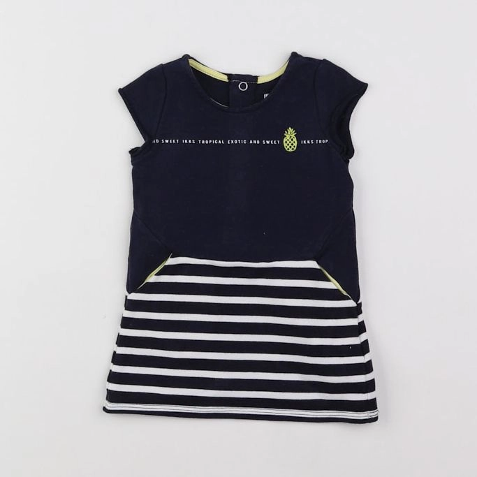 IKKS - robe bleu - 3 mois