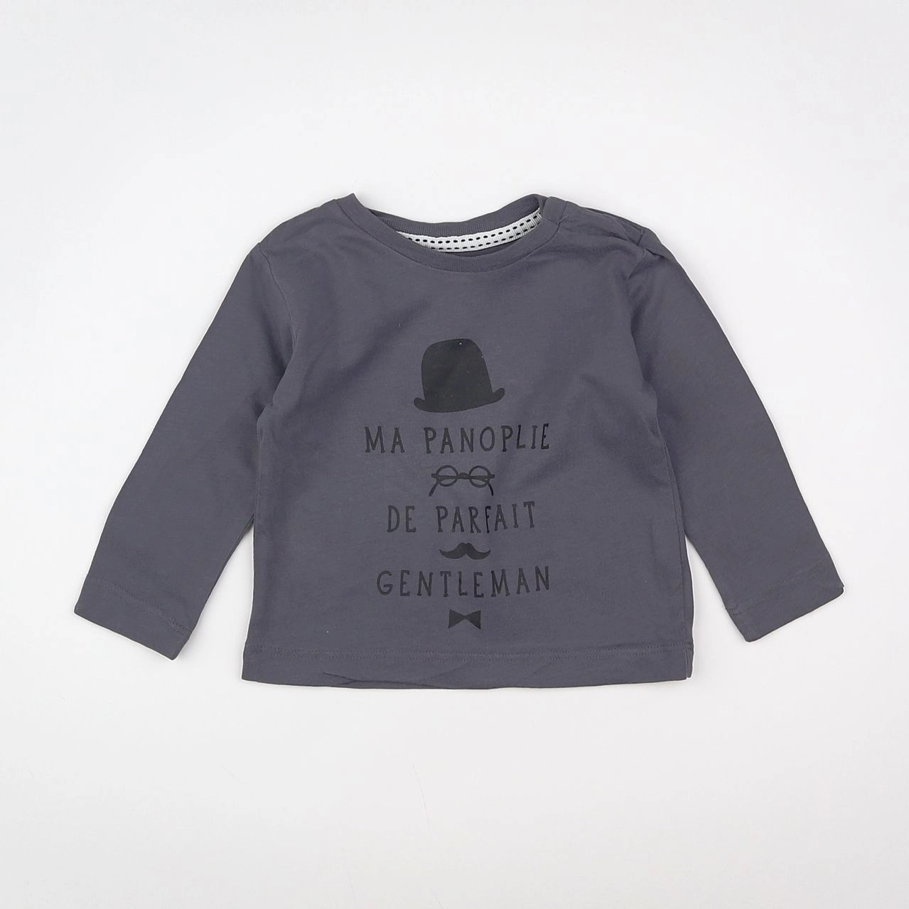 Boutchou - tee-shirt gris - 6 mois