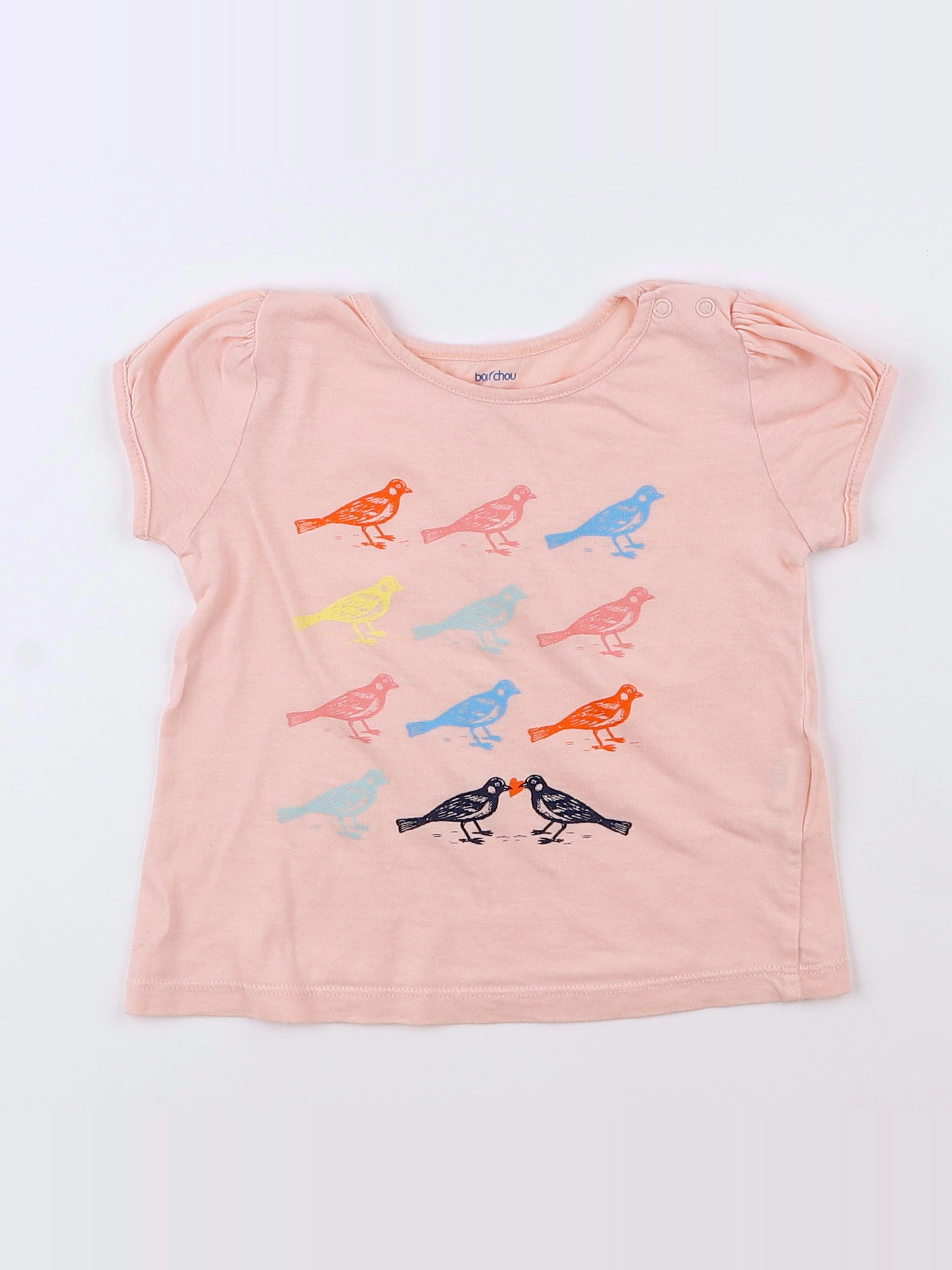 Boutchou - tee-shirt rose - 12 mois