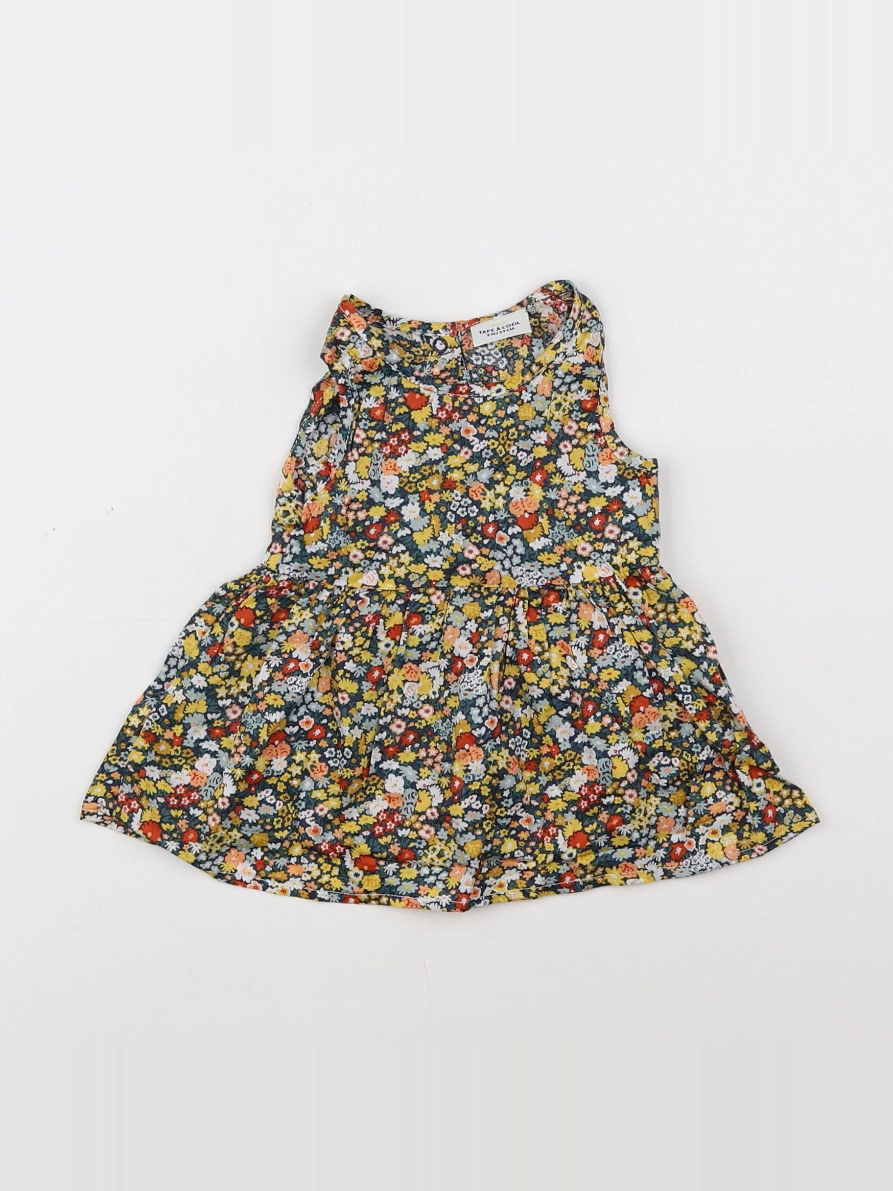 Tape à l'oeil - robe multicolore - 3 mois