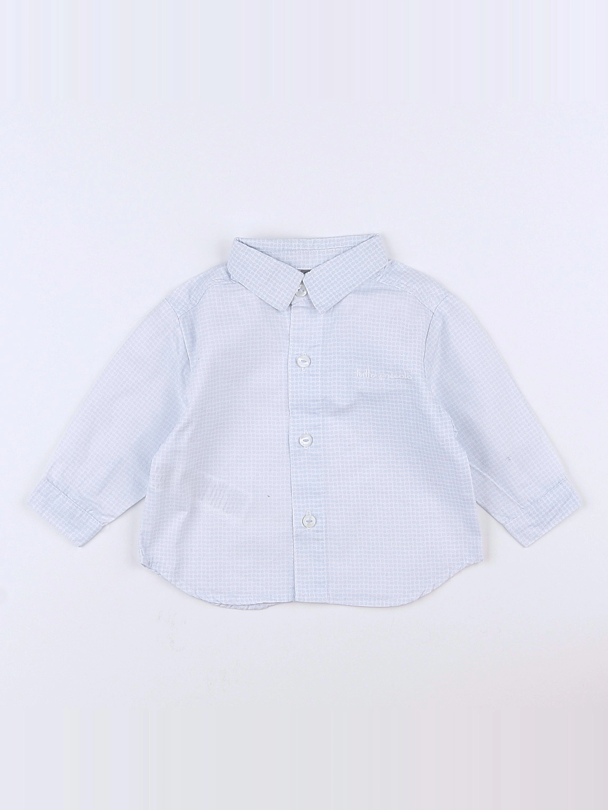 Tutto Piccolo - chemise blanc, bleu - 9/12 mois