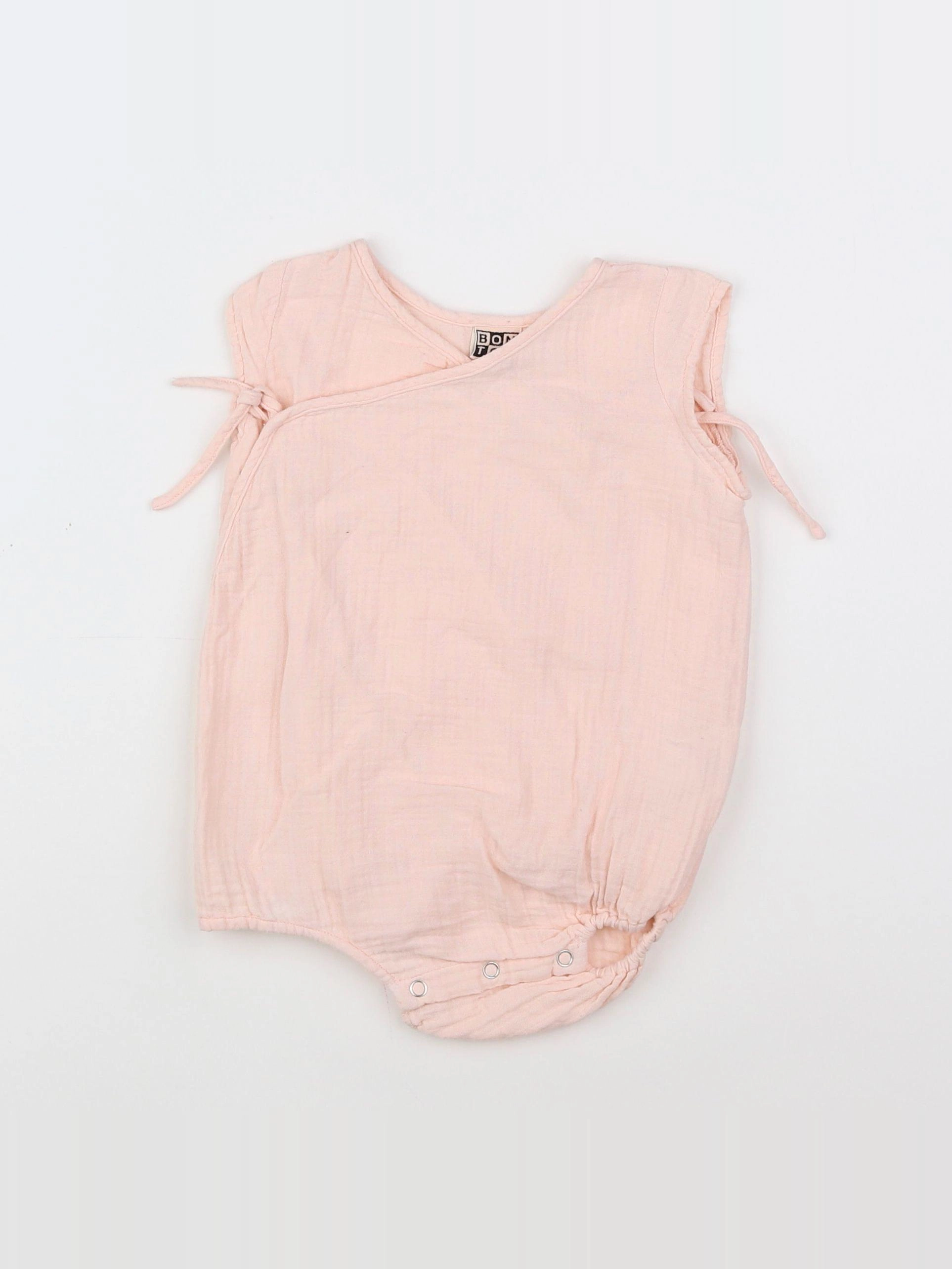 Bonton - combinaison rose - 12 mois