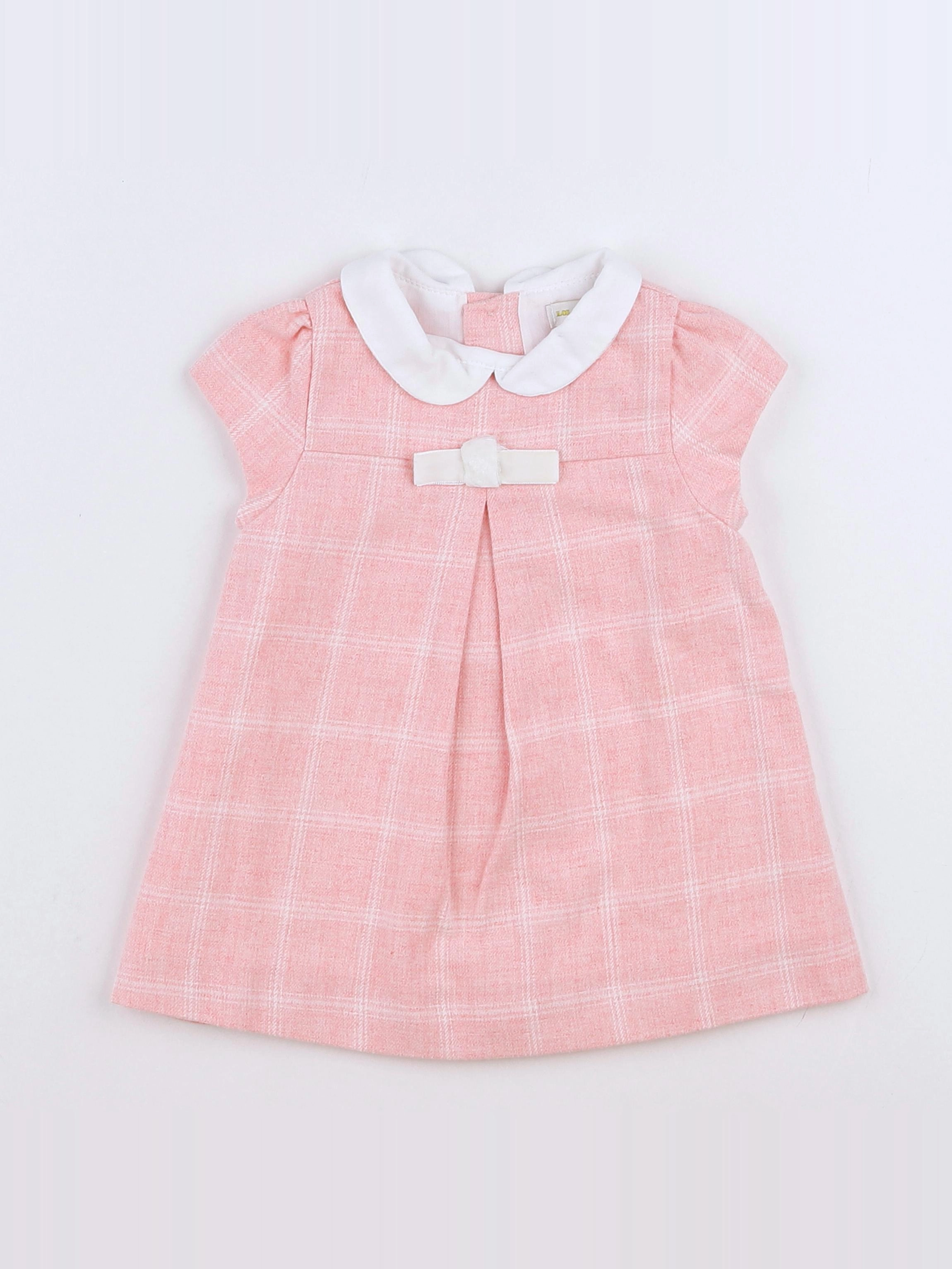 Lola Palacios - robe rose - 6 mois
