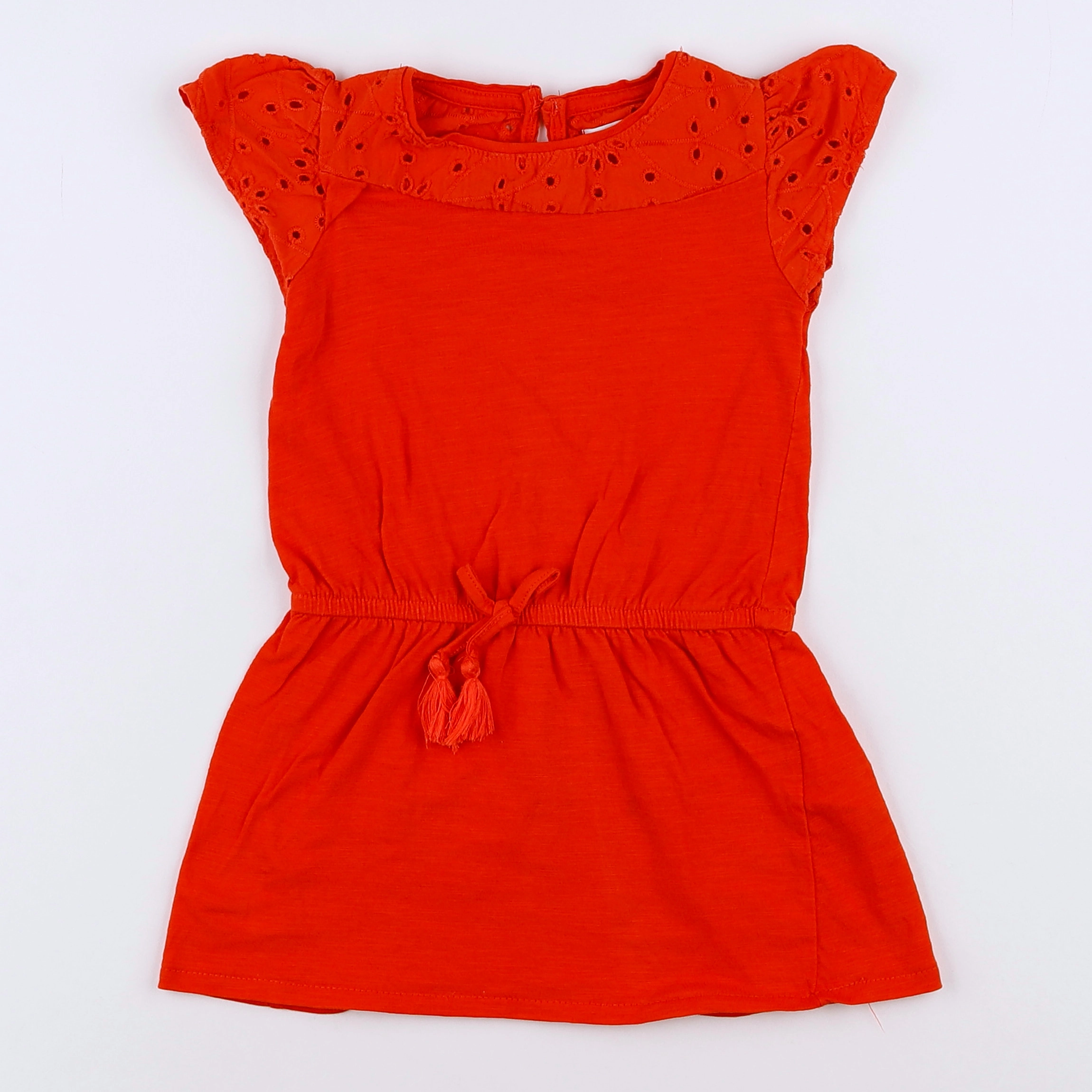 Vertbaudet - robe orange - 2 ans