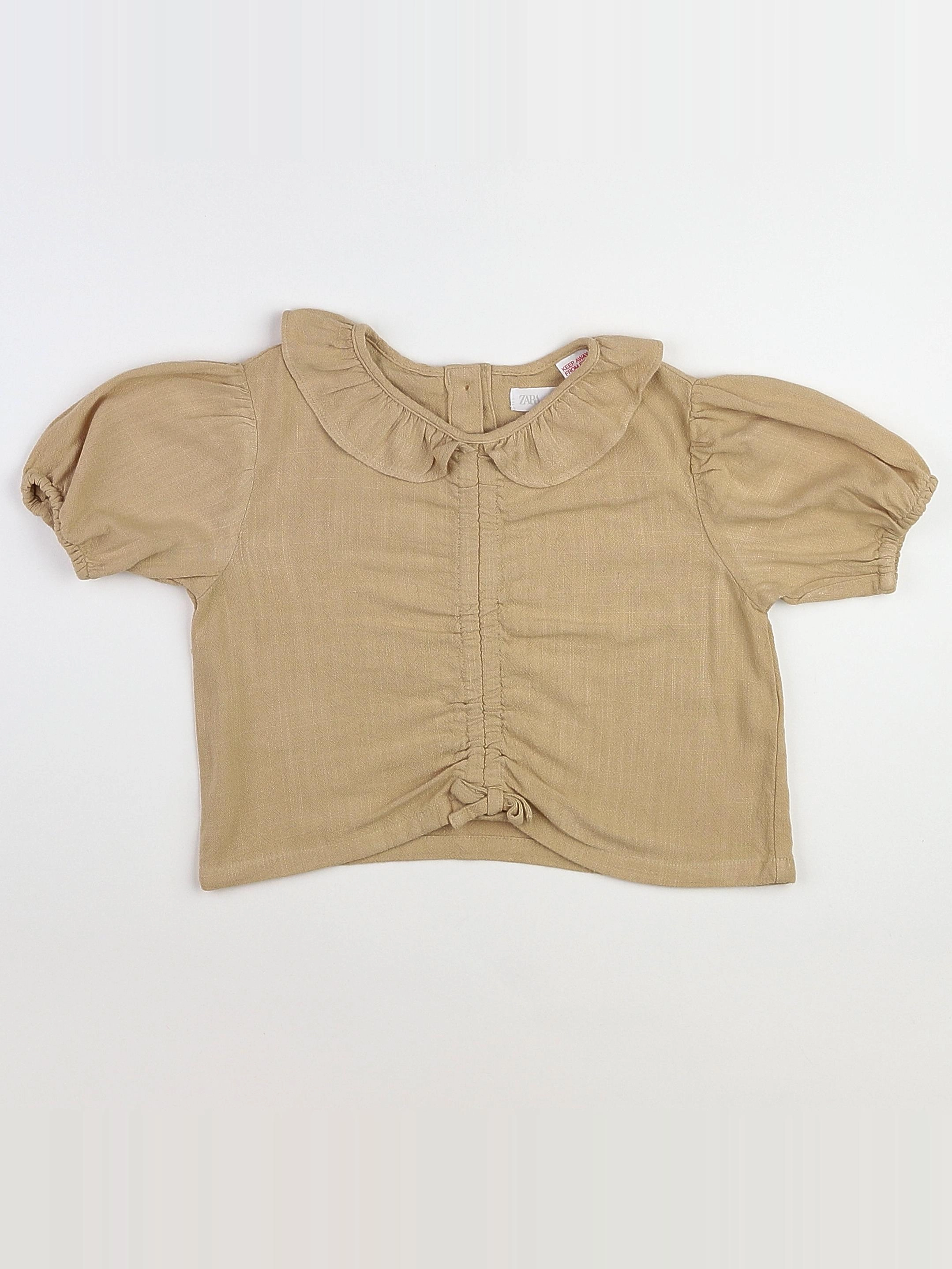 Zara - blouse marron - 9/12 mois