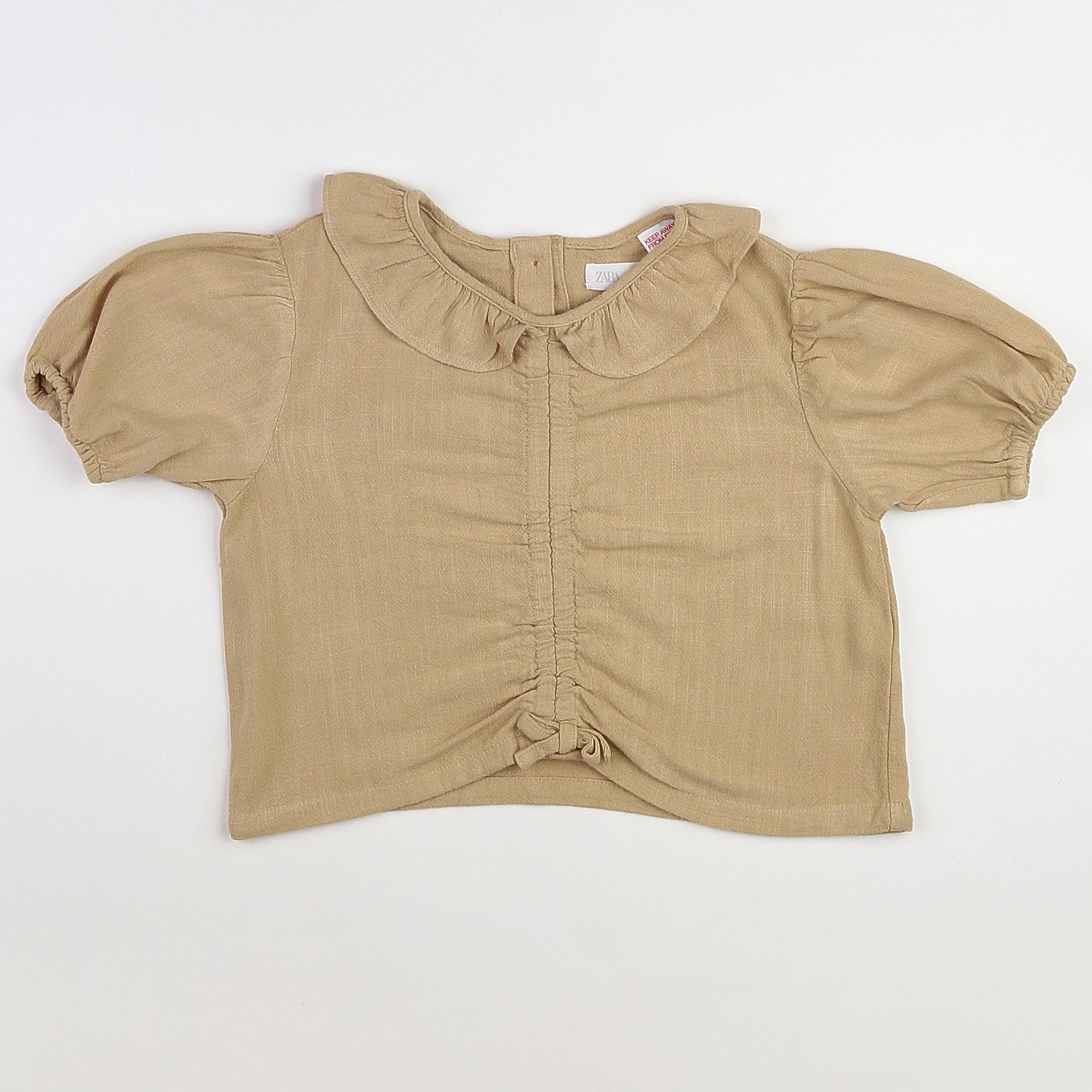Zara - blouse marron - 9/12 mois
